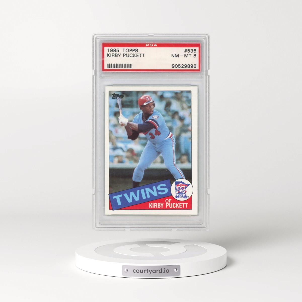 1985 Topps #536 Kirby Puckett (PSA 8 NM-MT)