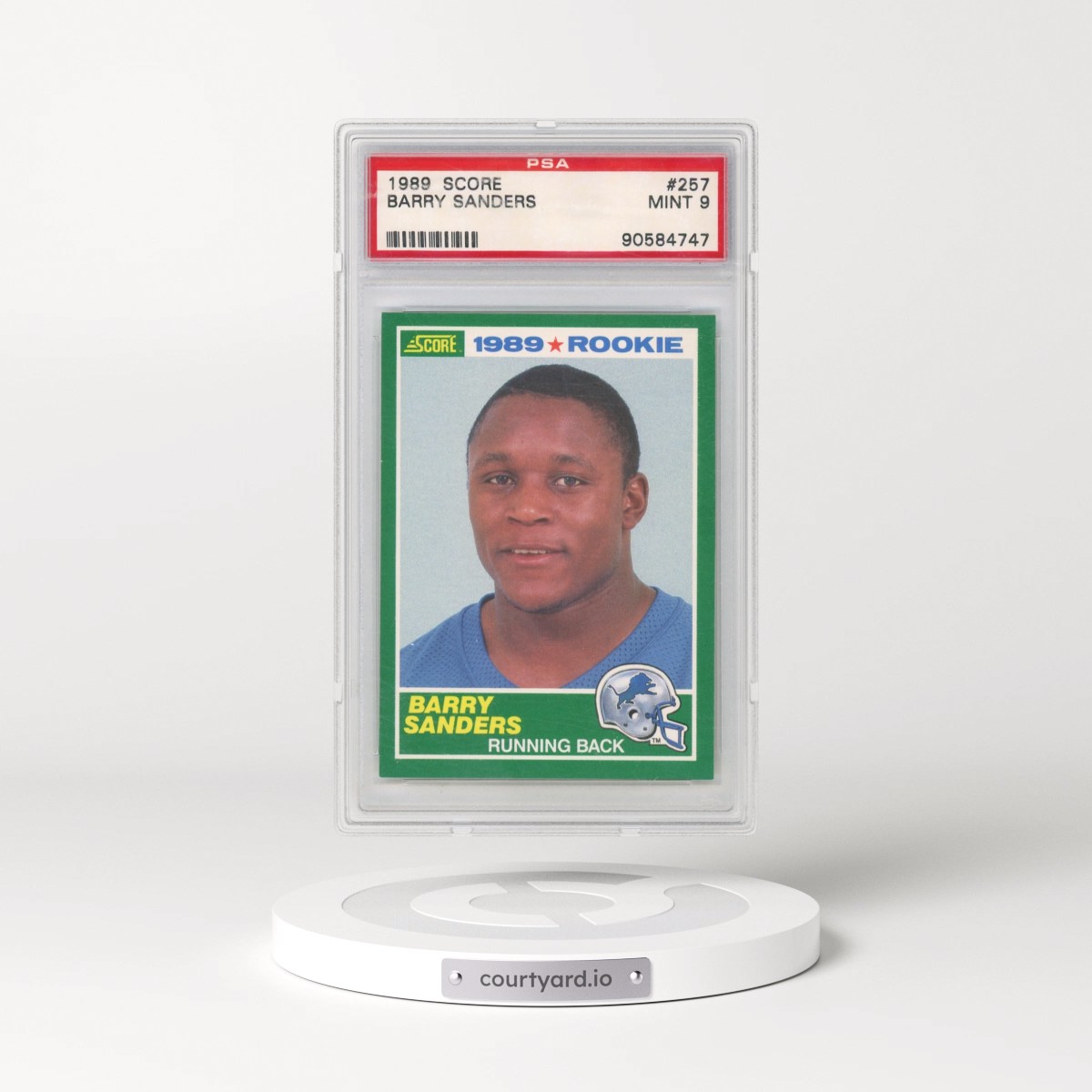 1989 Score #257 Barry Sanders (PSA 9 MINT)
