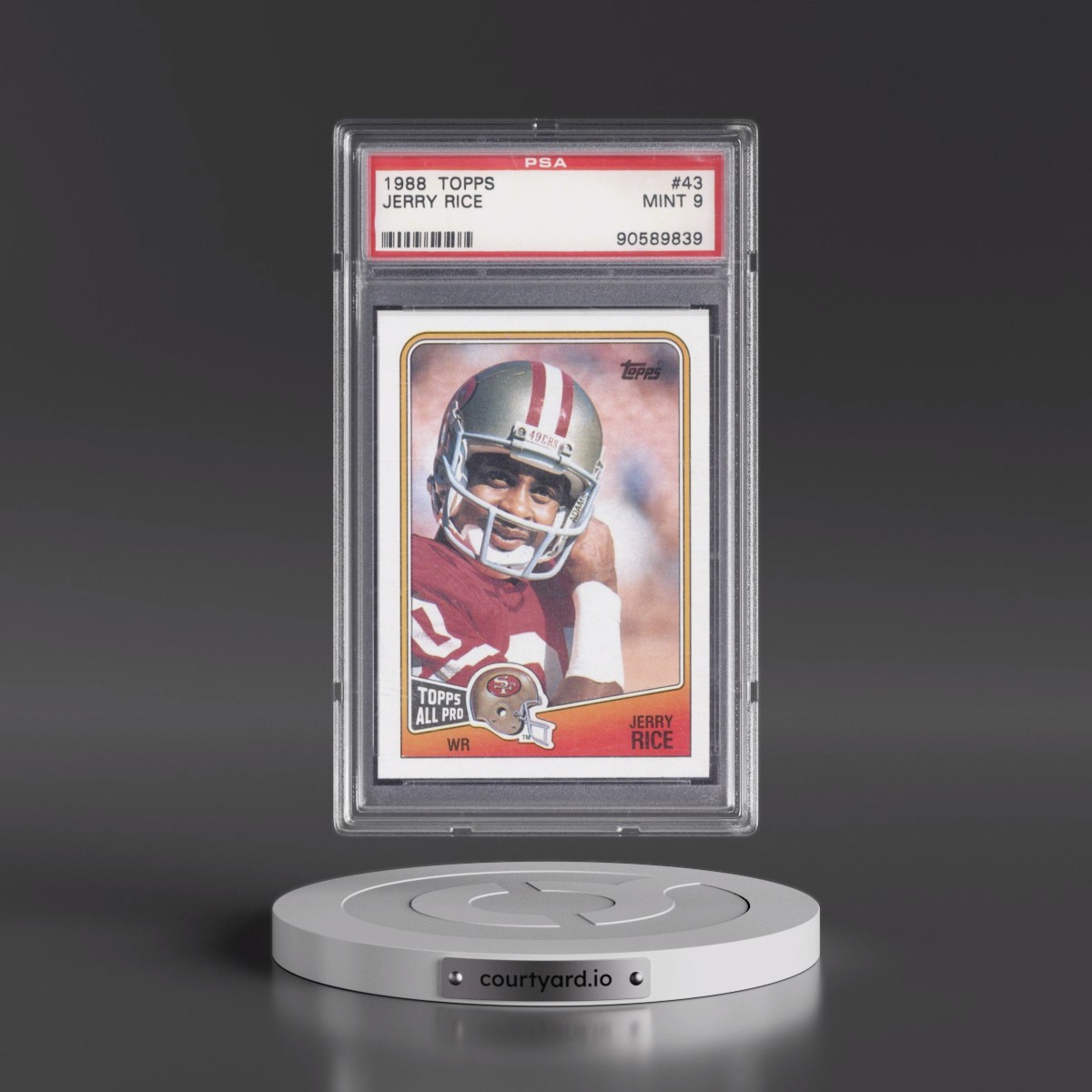 1988 Topps #43 Jerry Rice (PSA 9 MINT)