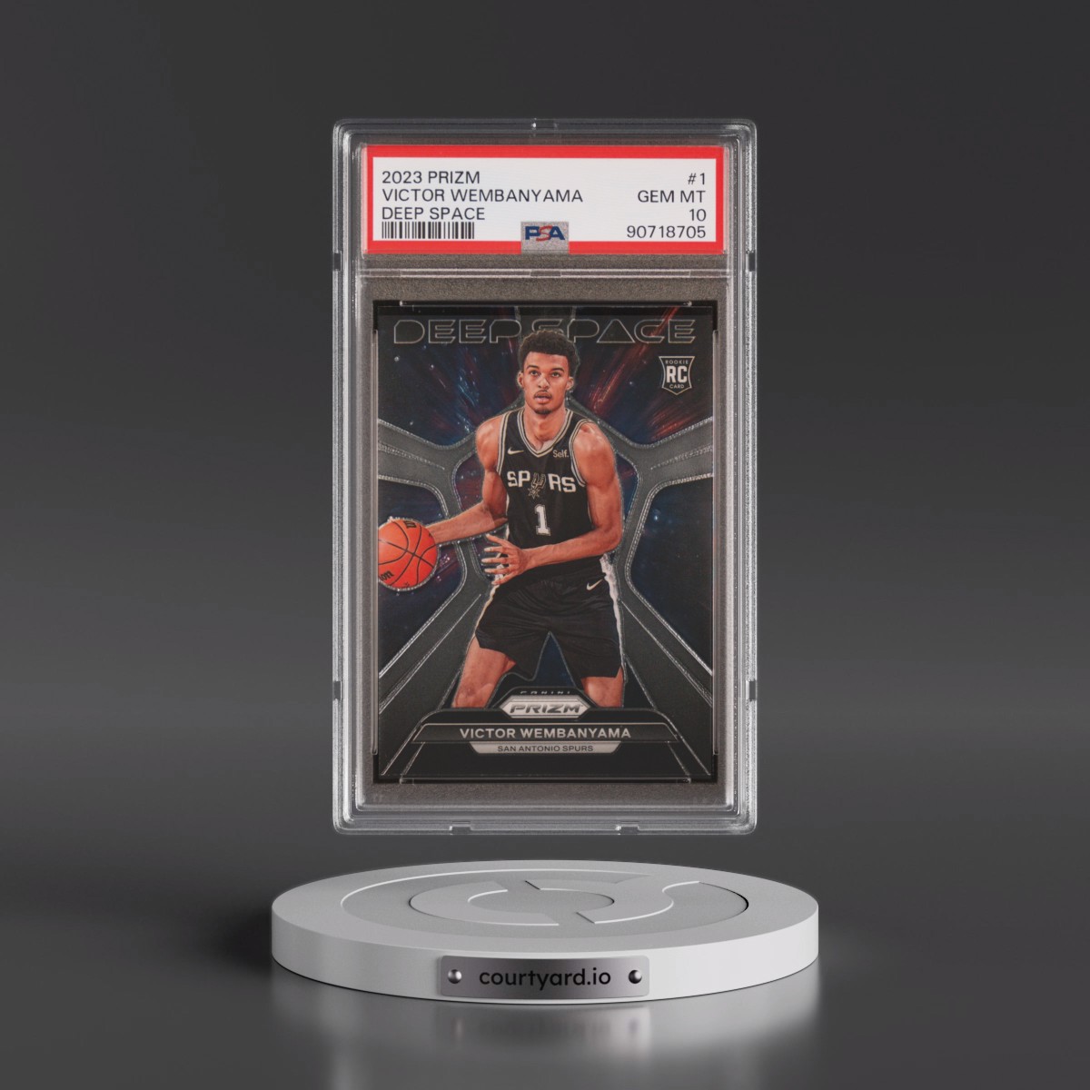 2023 Panini Prizm Deep Space #1 Victor Wembanyama (PSA 10 GEM MINT)