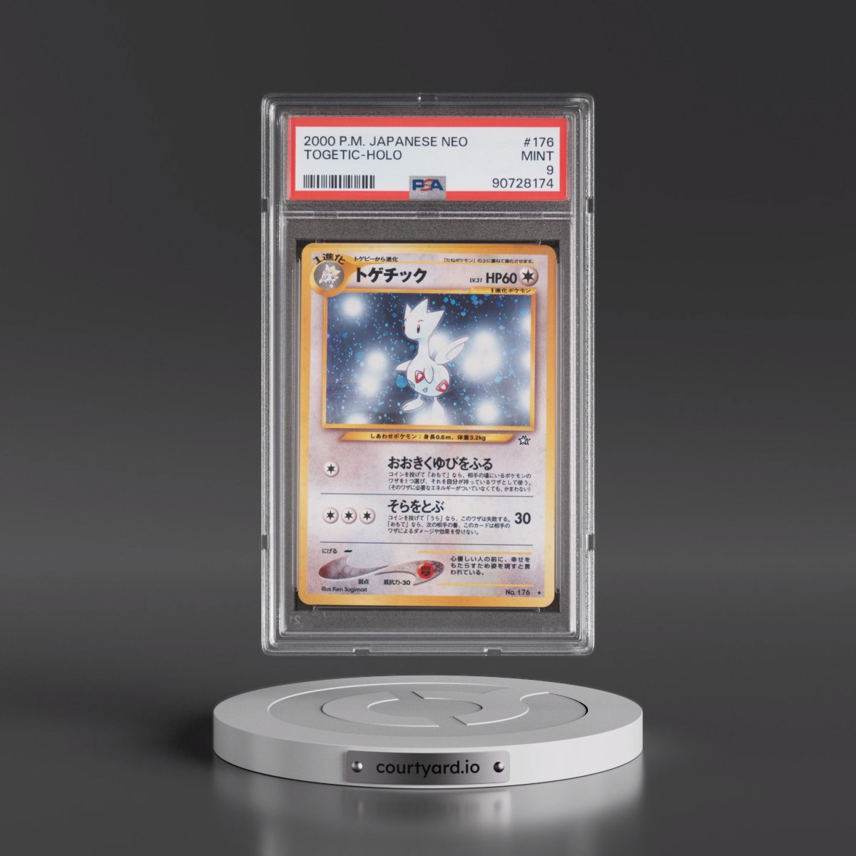 2000 Pokémon Neo #176 Togetic - Holo (PSA 9 MINT)