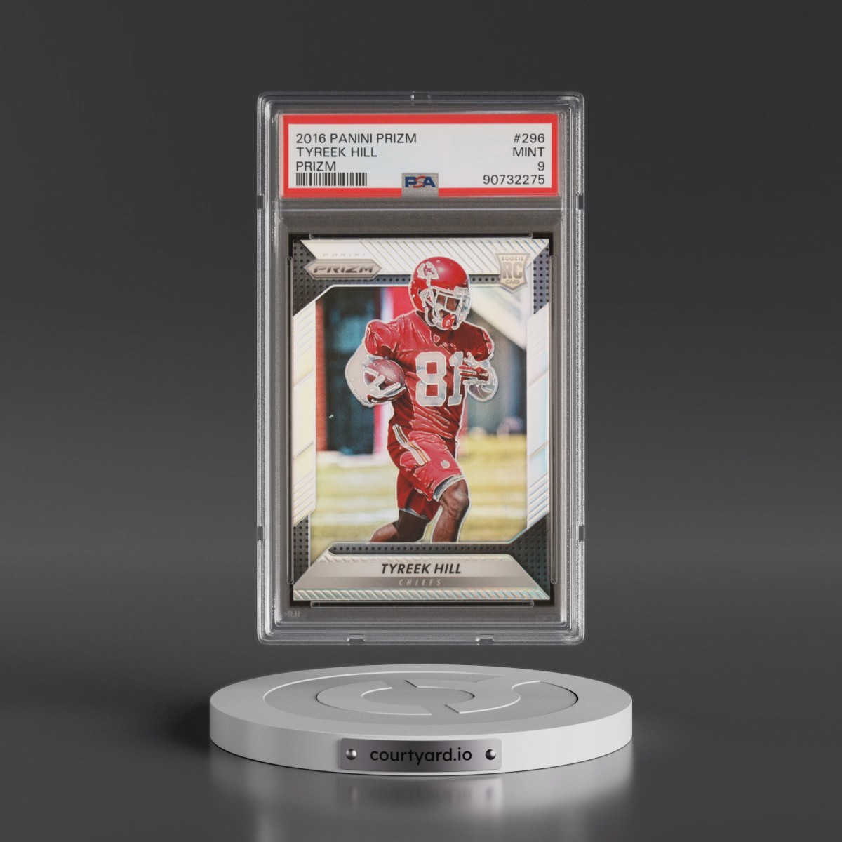 2016 Panini Prizm #296 Tyreek Hill - Prizm (PSA 9 MINT)