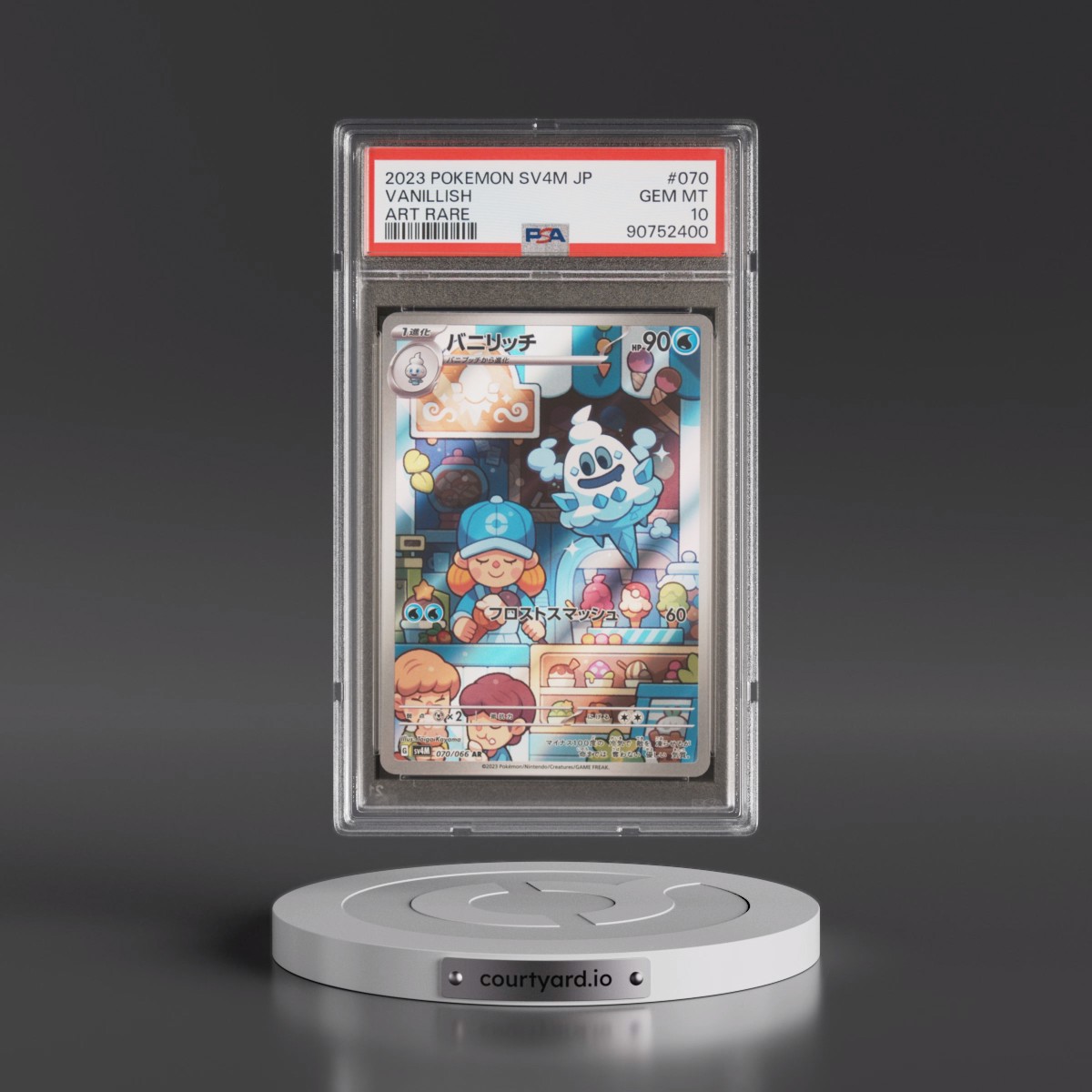 2023 Pokémon Sv4m-Future Flash #070 Vanillish - Art Rare (PSA 10 GEM MINT)