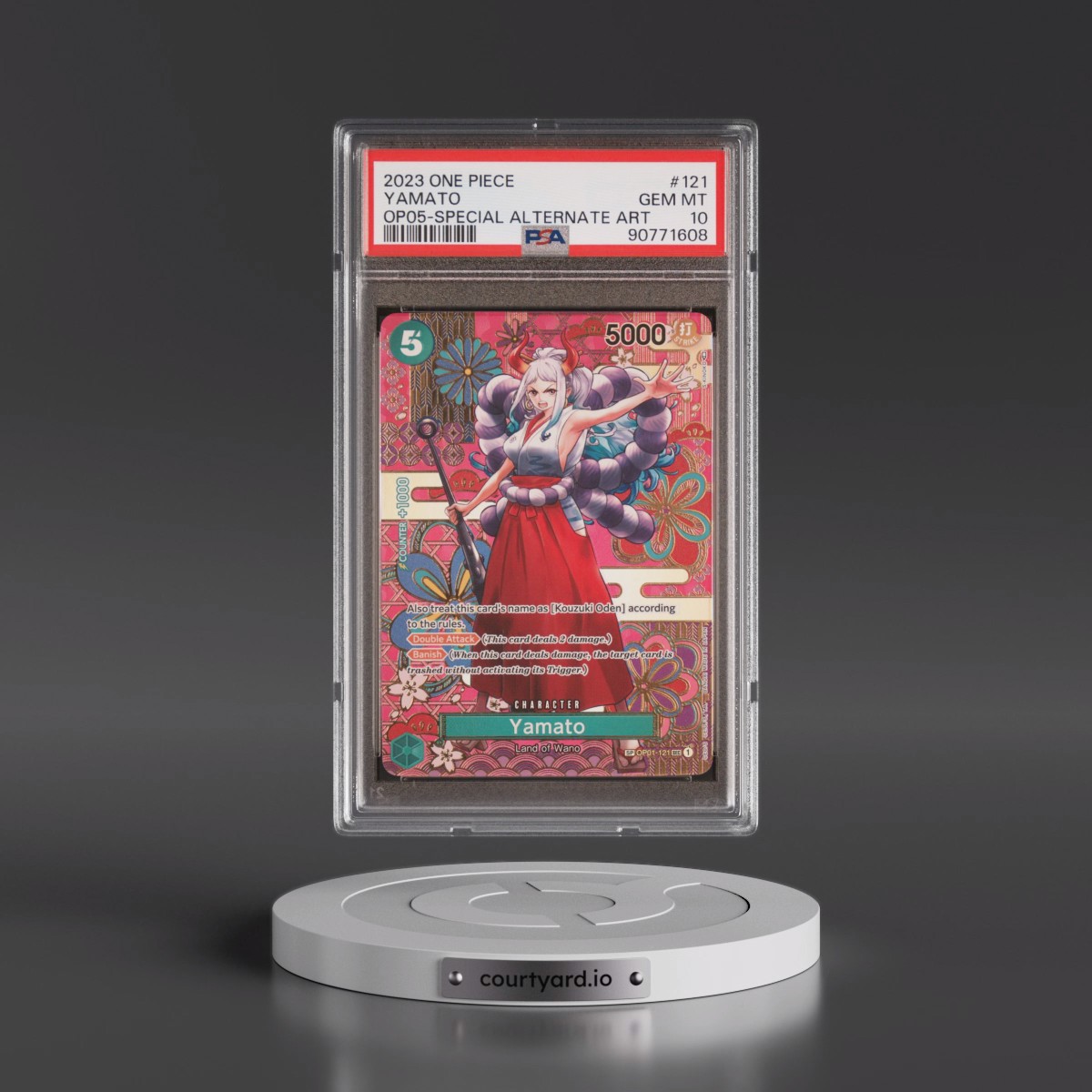 2023 One Piece Awakening of the New Era #121 Yamato - Special Alternate Art (PSA 10 GEM MINT)