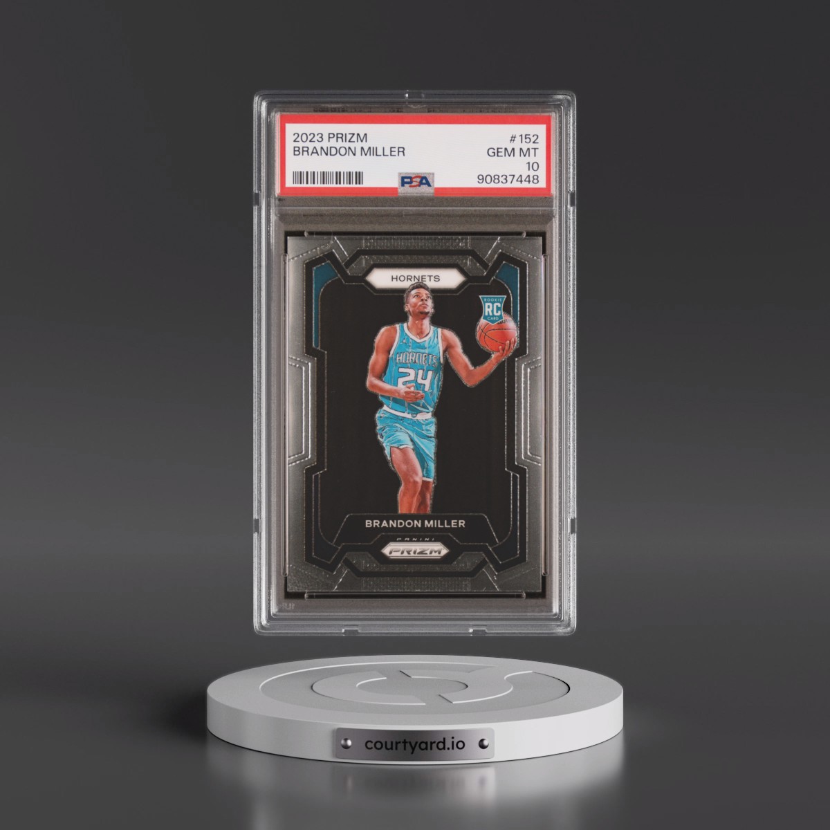 2023 Panini Prizm #152 Brandon Miller (PSA 10 GEM MINT)