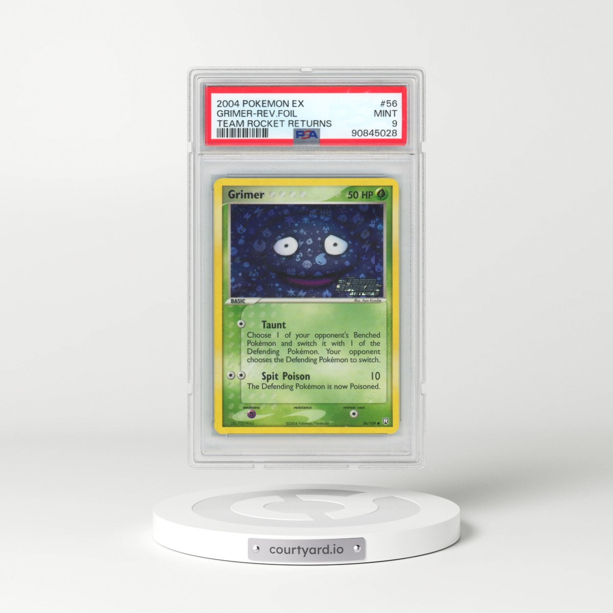 2004 Pokémon EX Team Rocket Returns #56 Grimer - Reverse Foil (PSA 9 MINT)