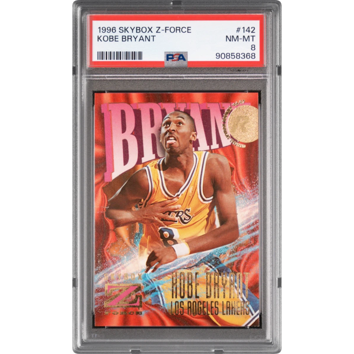 1996 Skybox Z-Force #142 Kobe Bryant (PSA 8 NM-MT)
