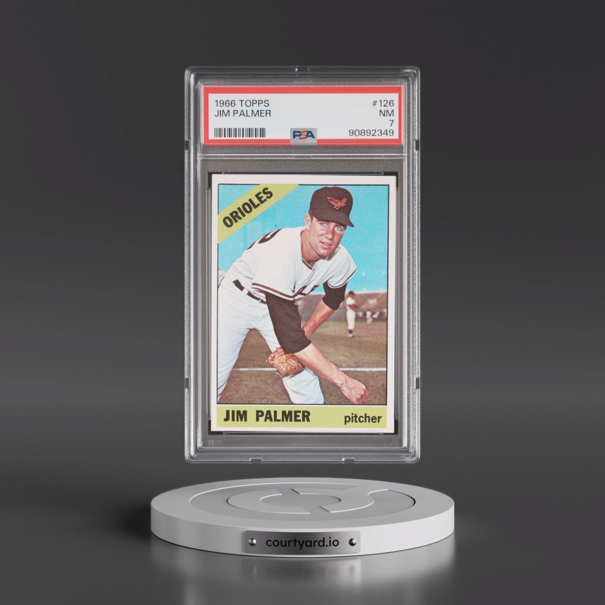 1966 Topps #126 Jim Palmer (PSA 7 NM)