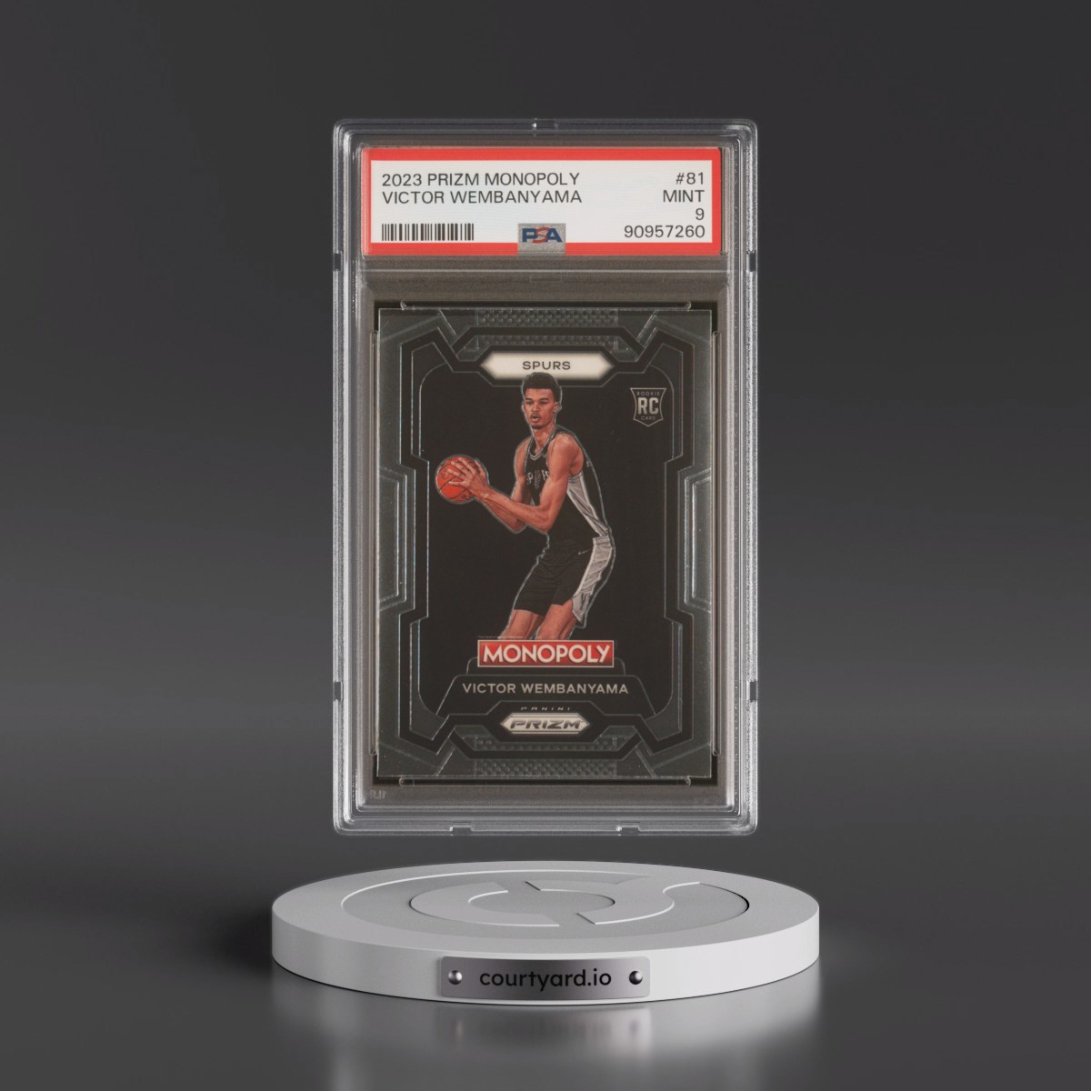 2023 Panini Prizm Monopoly #81 Victor Wembanyama (PSA 9 MINT)