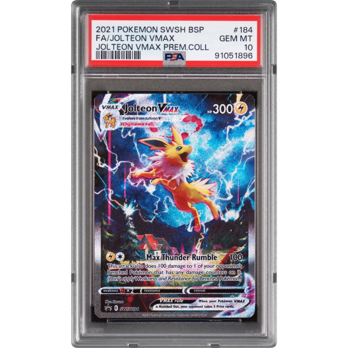 jolteon vmax pokemon card value Watch Review - Ultra Rare variation to centering Jolteon VMAX EVS 051 Ultra