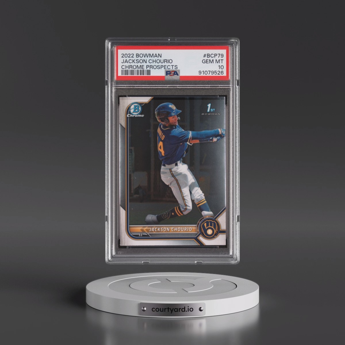 2022 Bowman Chrome Prospects #BCP79 Jackson Chourio (PSA 10 GEM MINT)