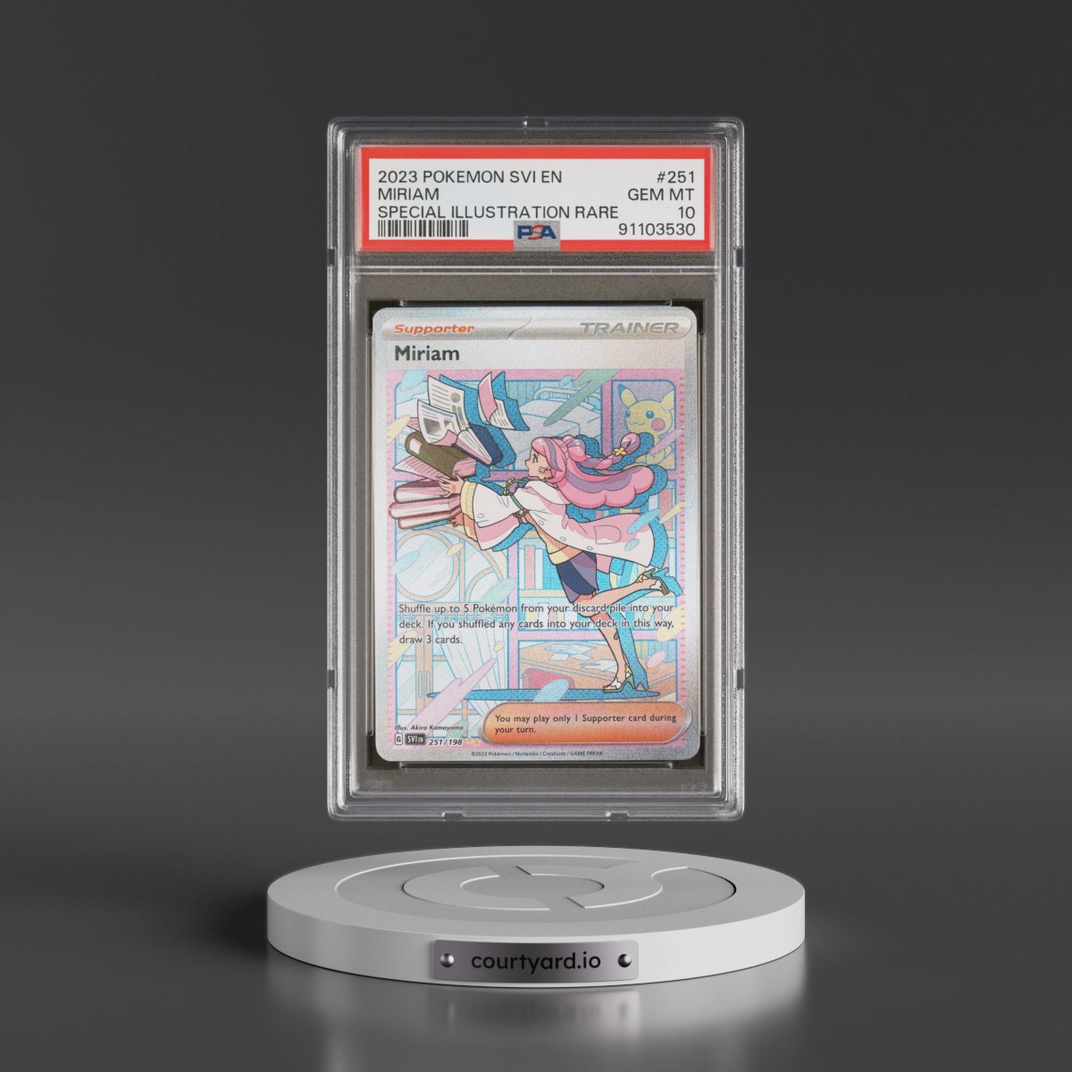 2023 Pokémon Svi EN-Scarlet & Violet #251 Miriam - Special Illustration Rare (PSA 10 GEM MINT)