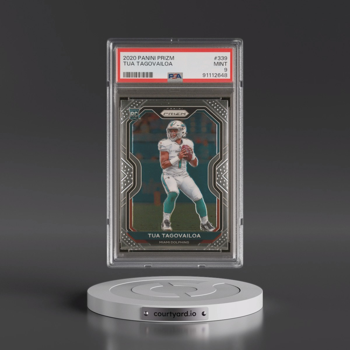 2020 Panini Prizm #339 Tua Tagovailoa (PSA 9 MINT)