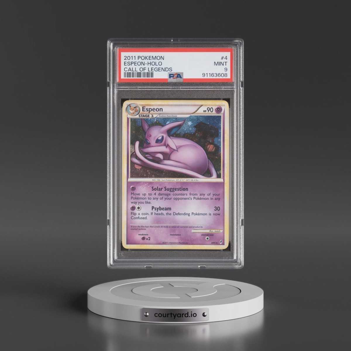 2011 Pokémon Call of Legends #4 Espeon - Holo (PSA 9 MINT)