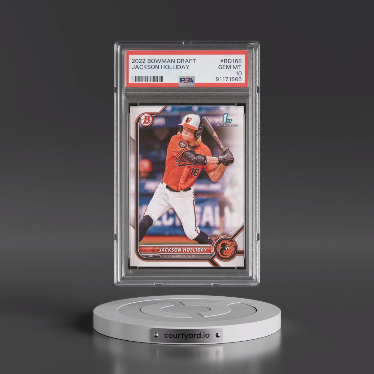 2022 Bowman Draft #BD168 Jackson Holliday (PSA 10 GEM MINT)