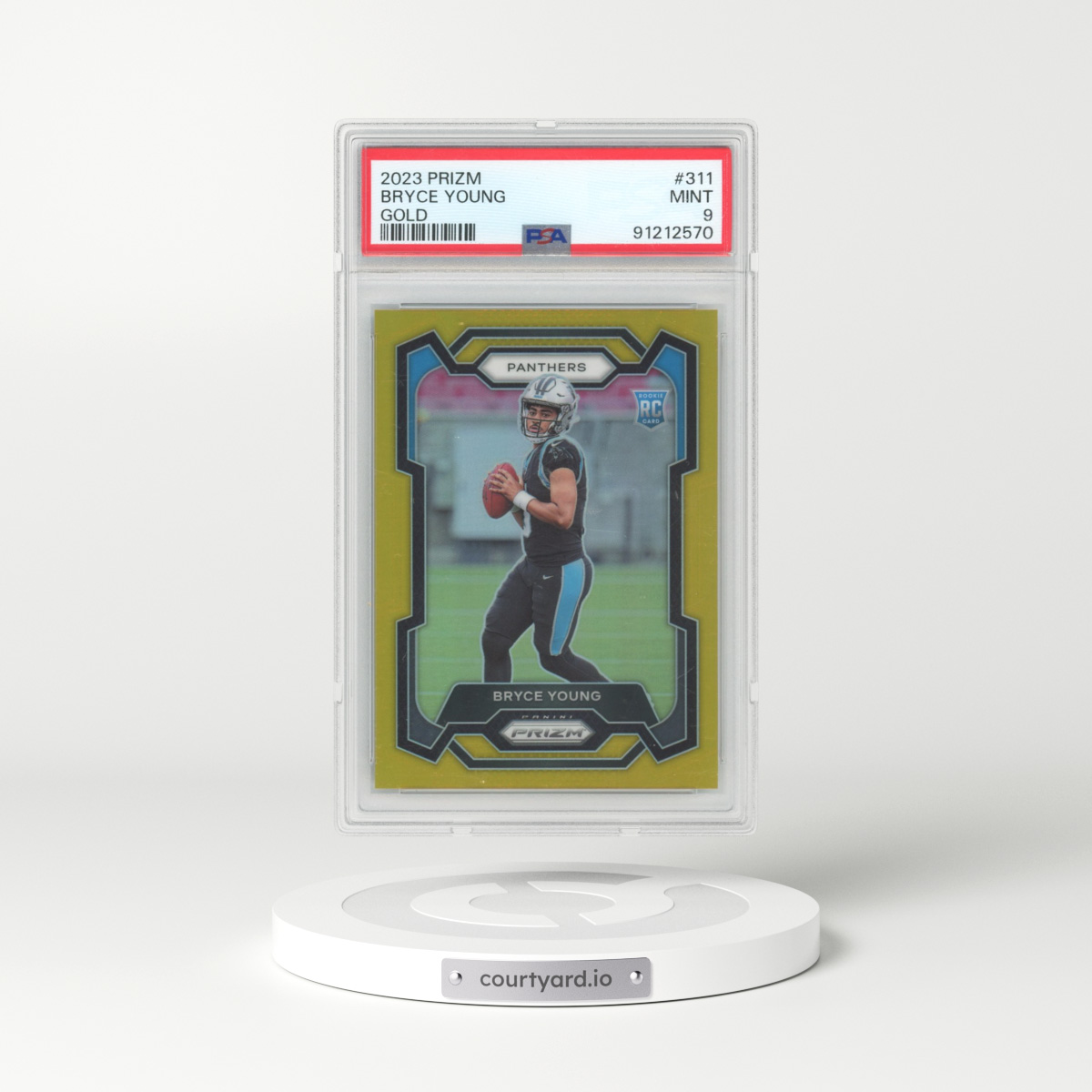 2023 Panini Prizm #311 Bryce Young - Gold Prizm (PSA 9 MINT)