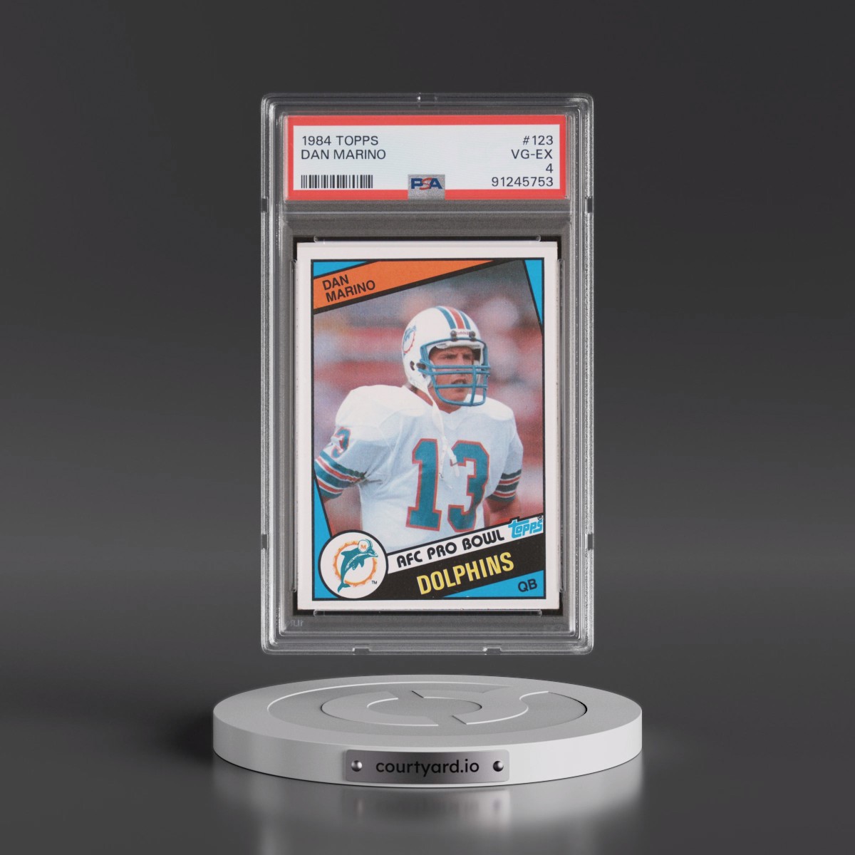 1984 Topps #123 Dan Marino (PSA 4 VG-EX)