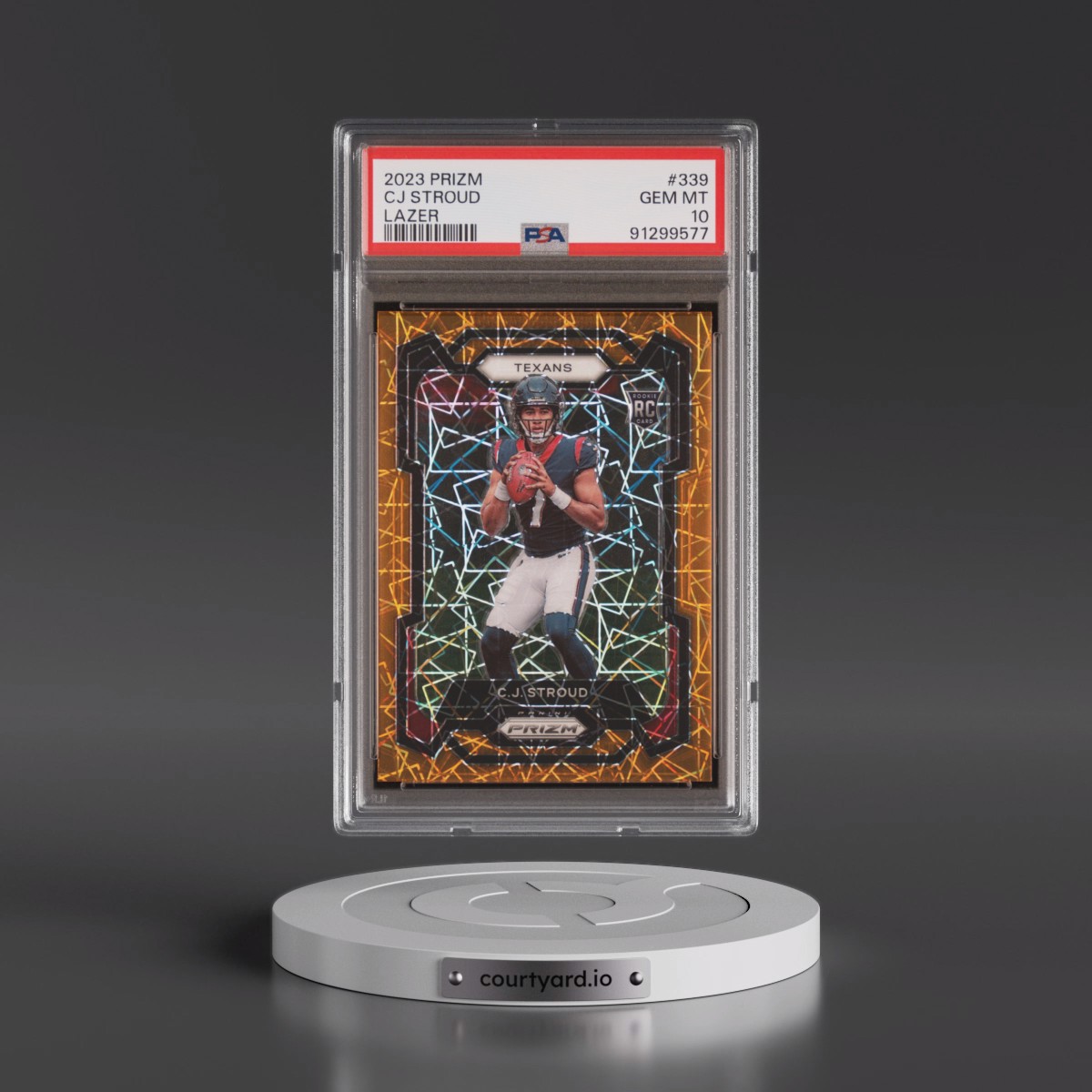 2023 Panini Prizm #339 CJ Stroud - Lazer Prizm (PSA 10 GEM MINT)