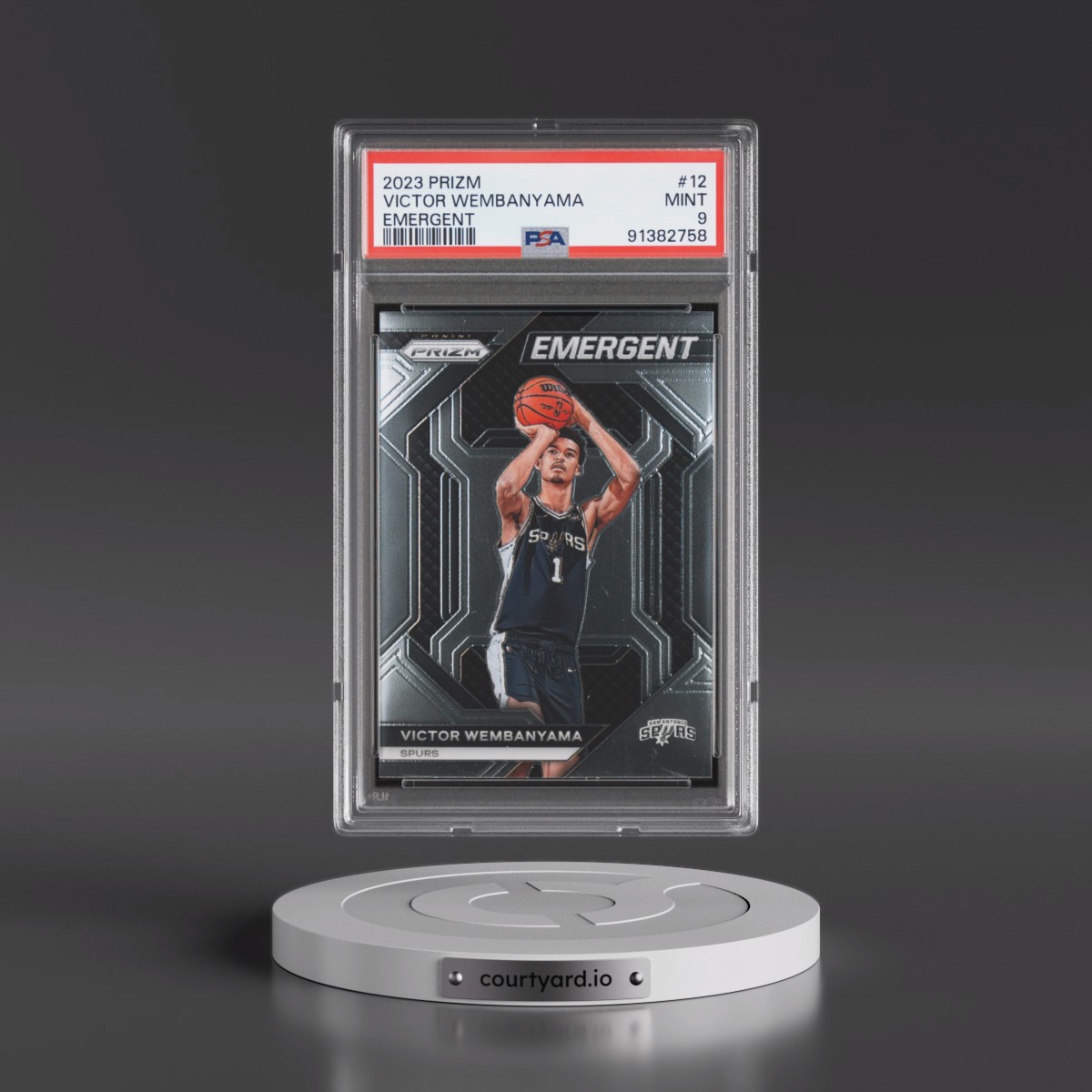 2023 Panini Prizm Emergent #12 Victor Wembanyama (PSA 9 MINT)