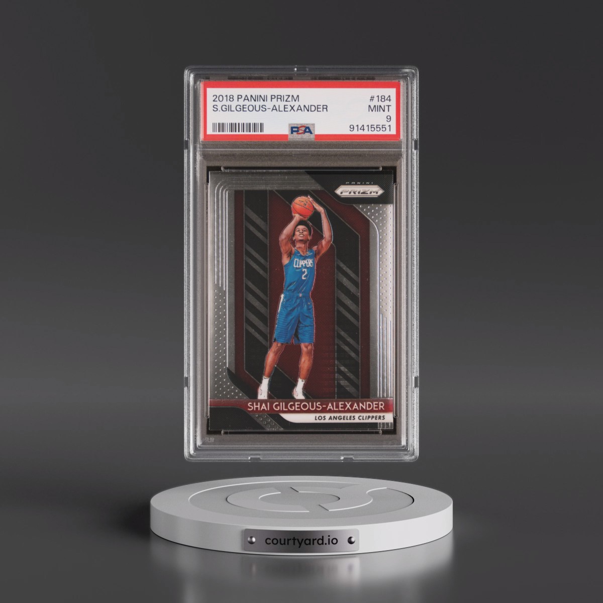 2018 Panini Prizm #184 Shai Gilgeous-Alexander (PSA 9 MINT)