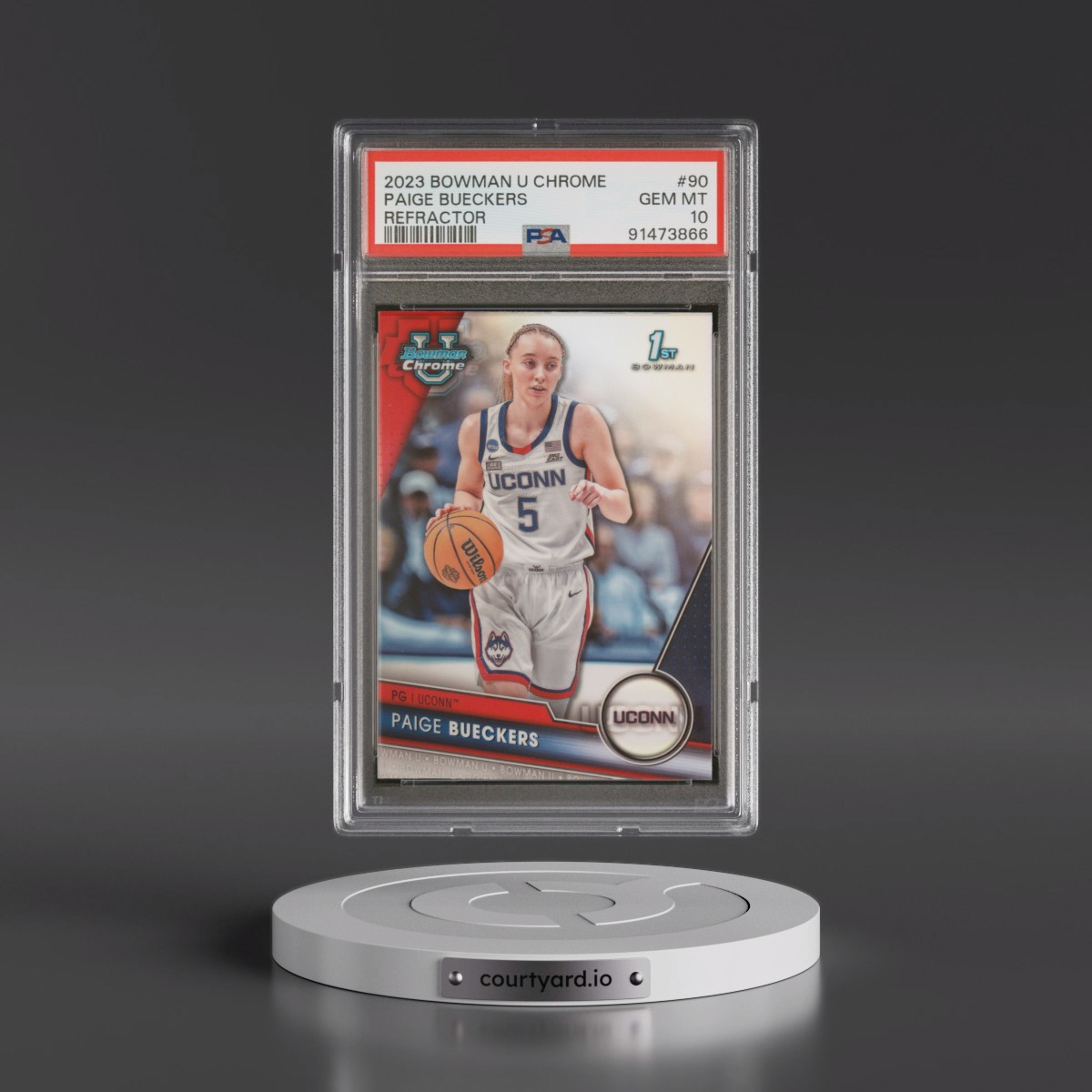 2023 Bowman University Chrome #90 Paige Bueckers - Refractor (PSA 10 GEM MINT)