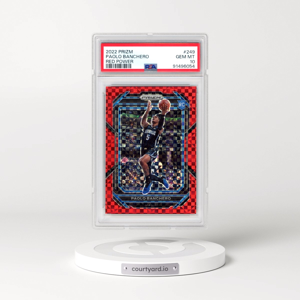 2022 Panini Prizm #249 Paolo Banchero - Red Power (PSA 10 GEM MINT)