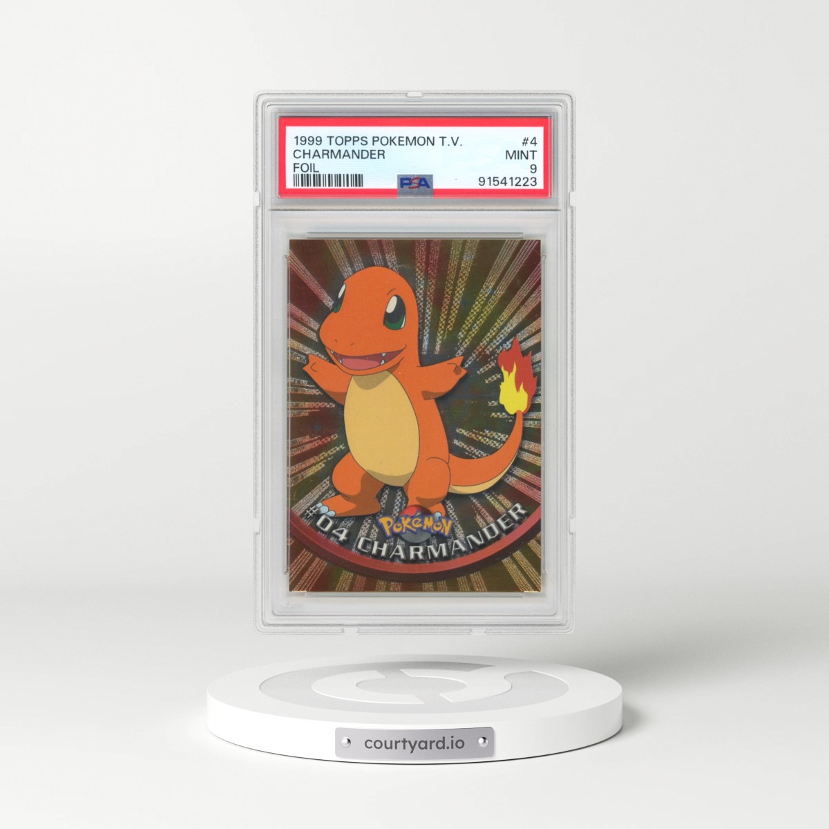 1999 Topps Pokémon TV #4 Charmander - Foil (PSA 9 MINT)