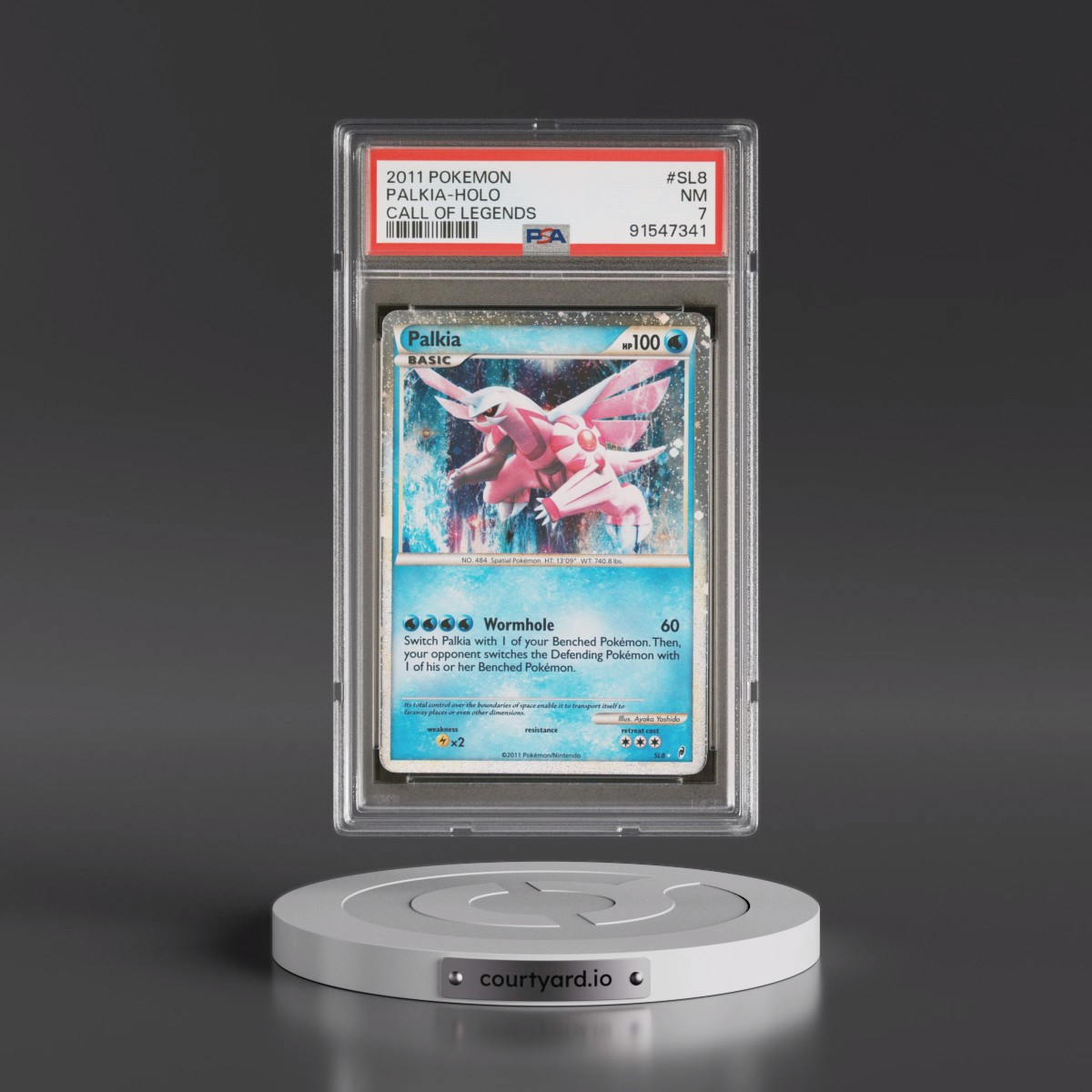 2011 Pokémon Call of Legends #SL8 Palkia - Holo (PSA 7 NM)