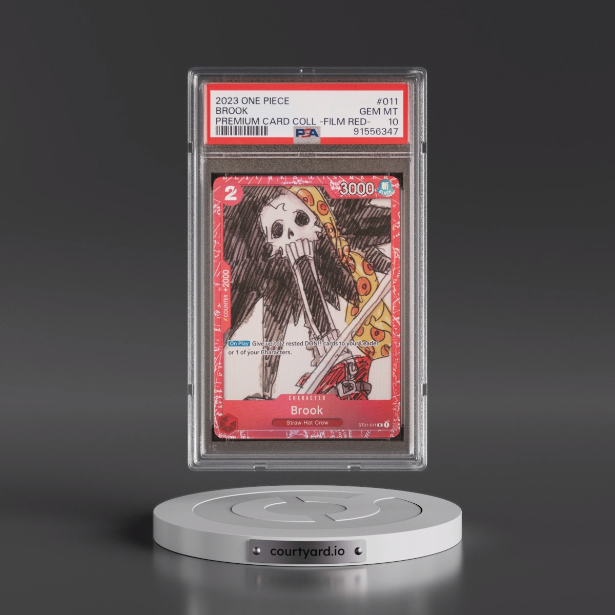 2023 One Piece Premium Card Collection -One Piece Film Red #011 Brook (PSA 10 GEM MINT)