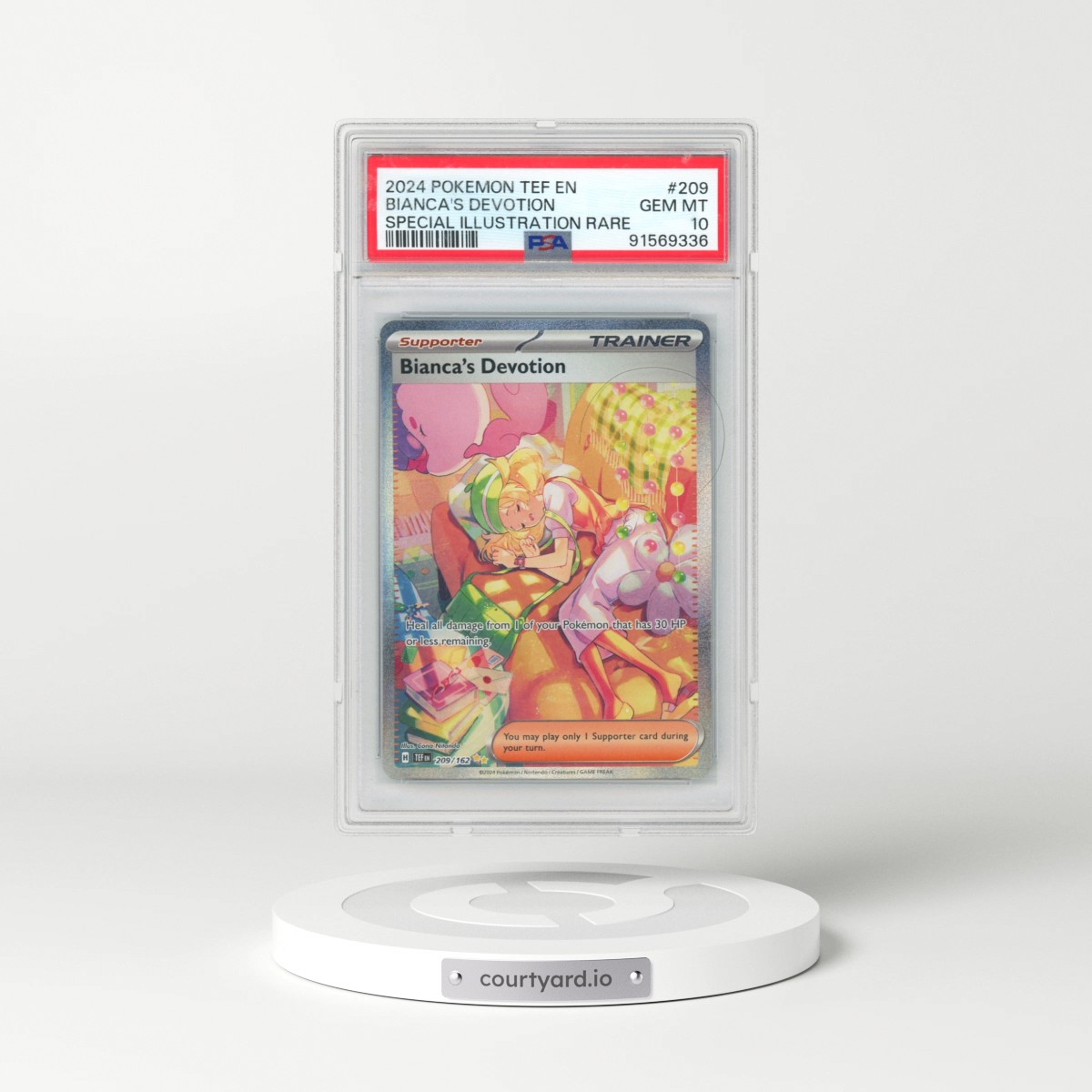 2024 Pokémon Tef EN-Temporal Forces #209 Bianca's Devotion - Special Illustration Rare (PSA 10 GEM MINT)