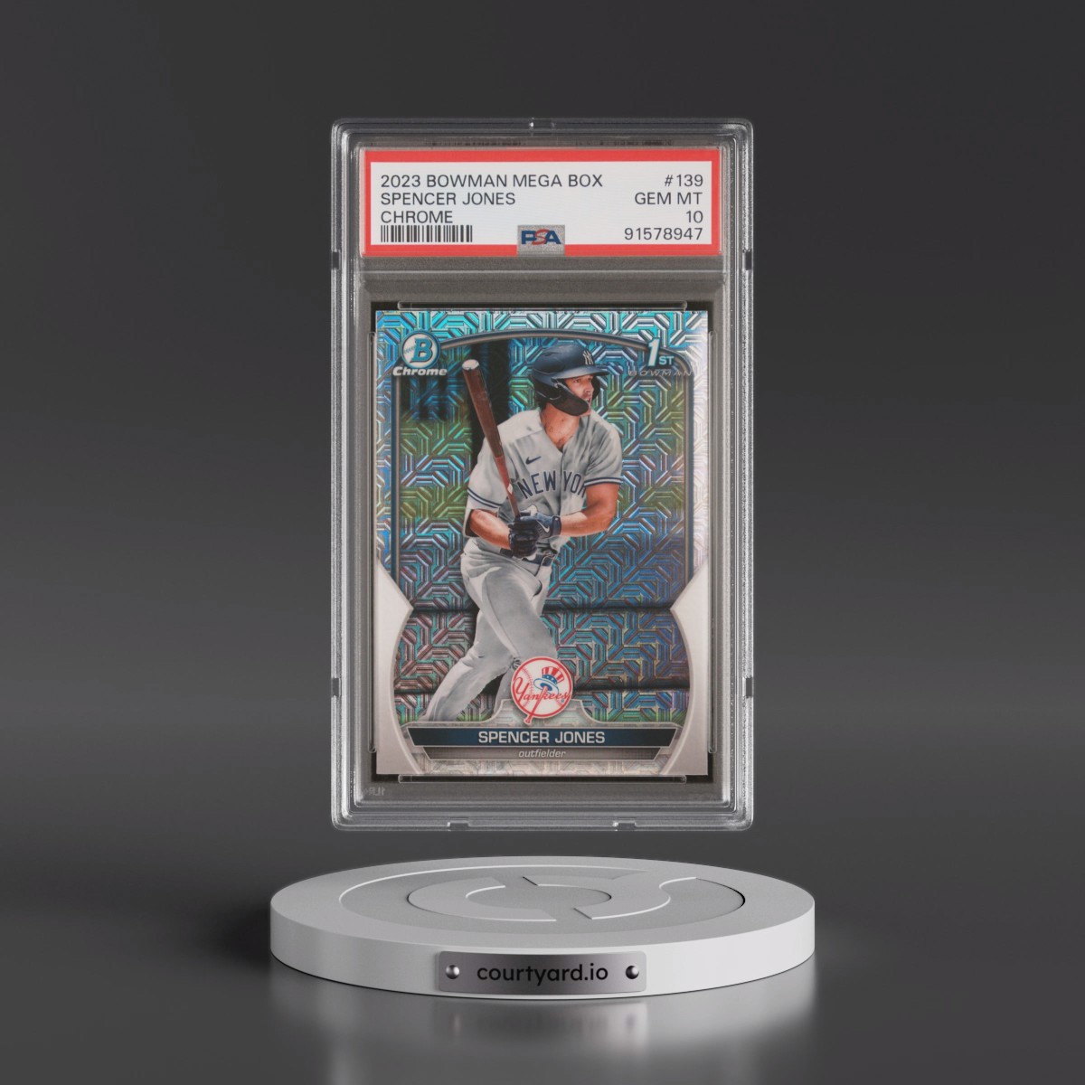 2023 Bowman Mega Box Chrome Spencer Jones #139 PSA 10