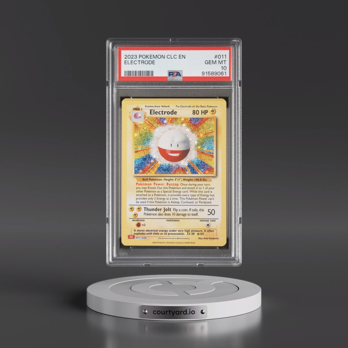 2023 Pokémon Clc-Trading Card Game Classic Charizard & HO-Oh EX Deck #011 Electrode (PSA 10 GEM MINT)