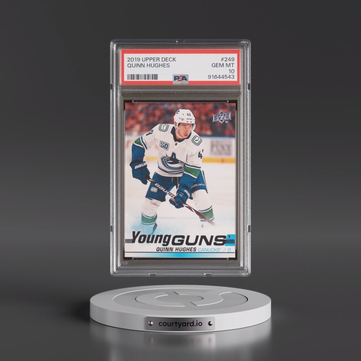 2019 Upper Deck Quinn Hughes #249 PSA 10