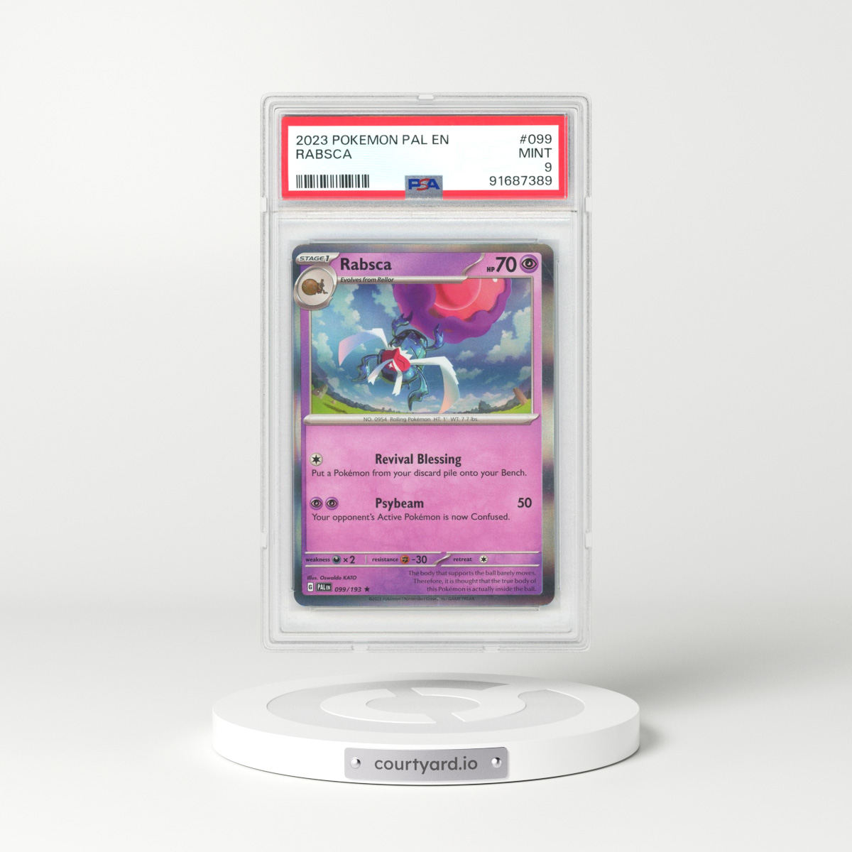 2023 Paldea Evolved #99 Rabsca - Holo (PSA 9 MINT)