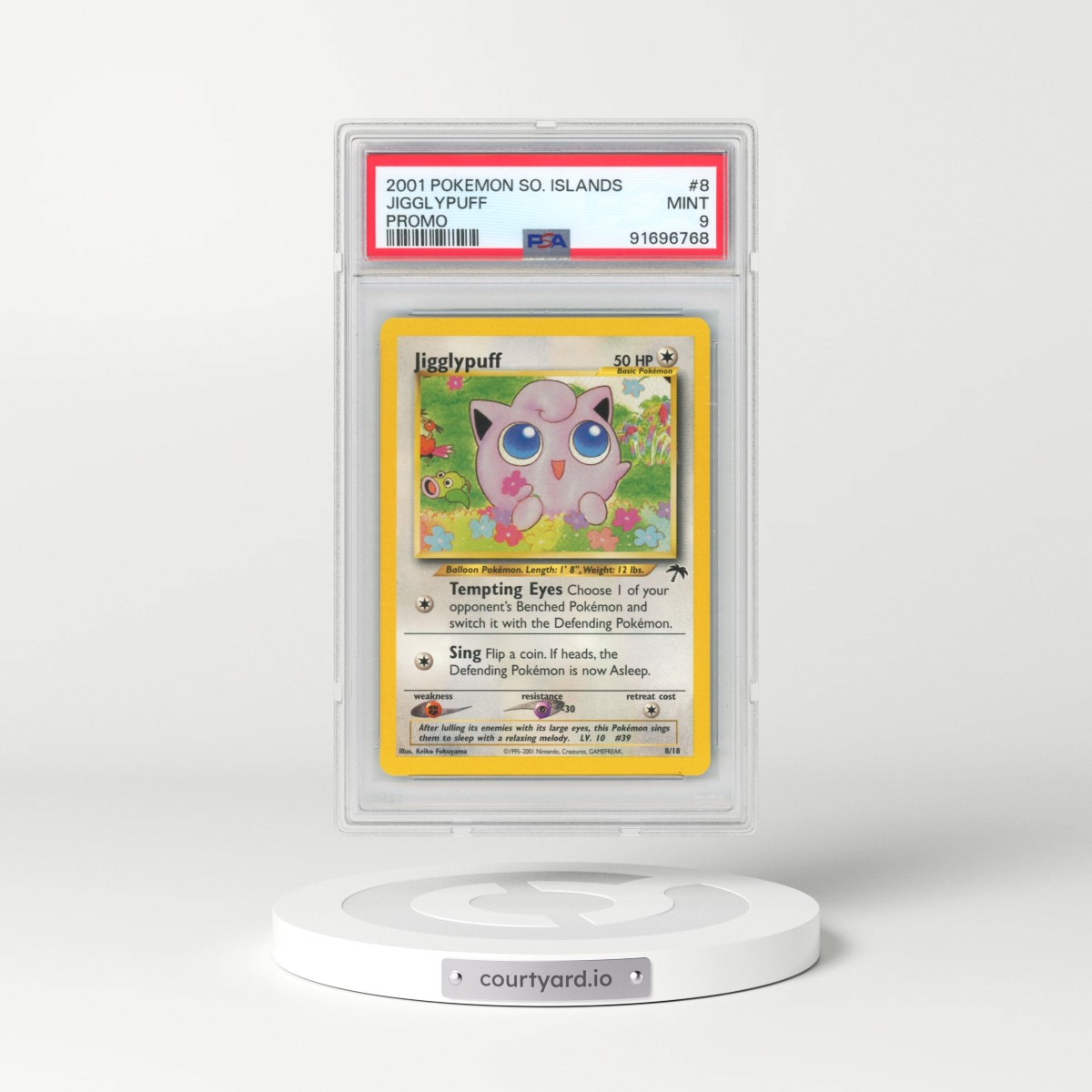 2001 Pokémon Southern Islands Promo #8 Jigglypuff (PSA 9 MINT)