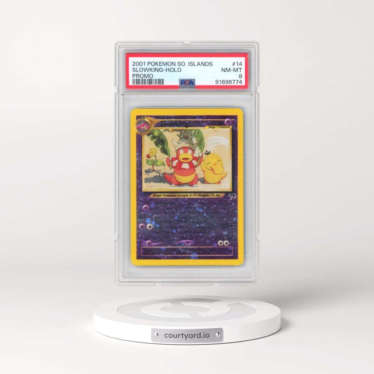 2001 Pokémon Southern Islands Promo #14 Slowking - Holo (PSA 8 NM-MT)