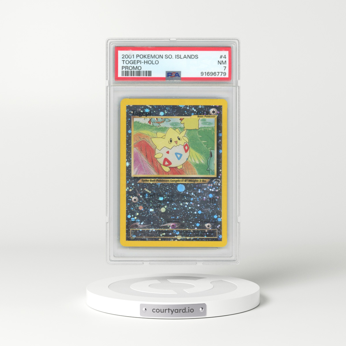 2001 Pokémon Southern Islands Promo #4 Togepi (PSA 7 NM)