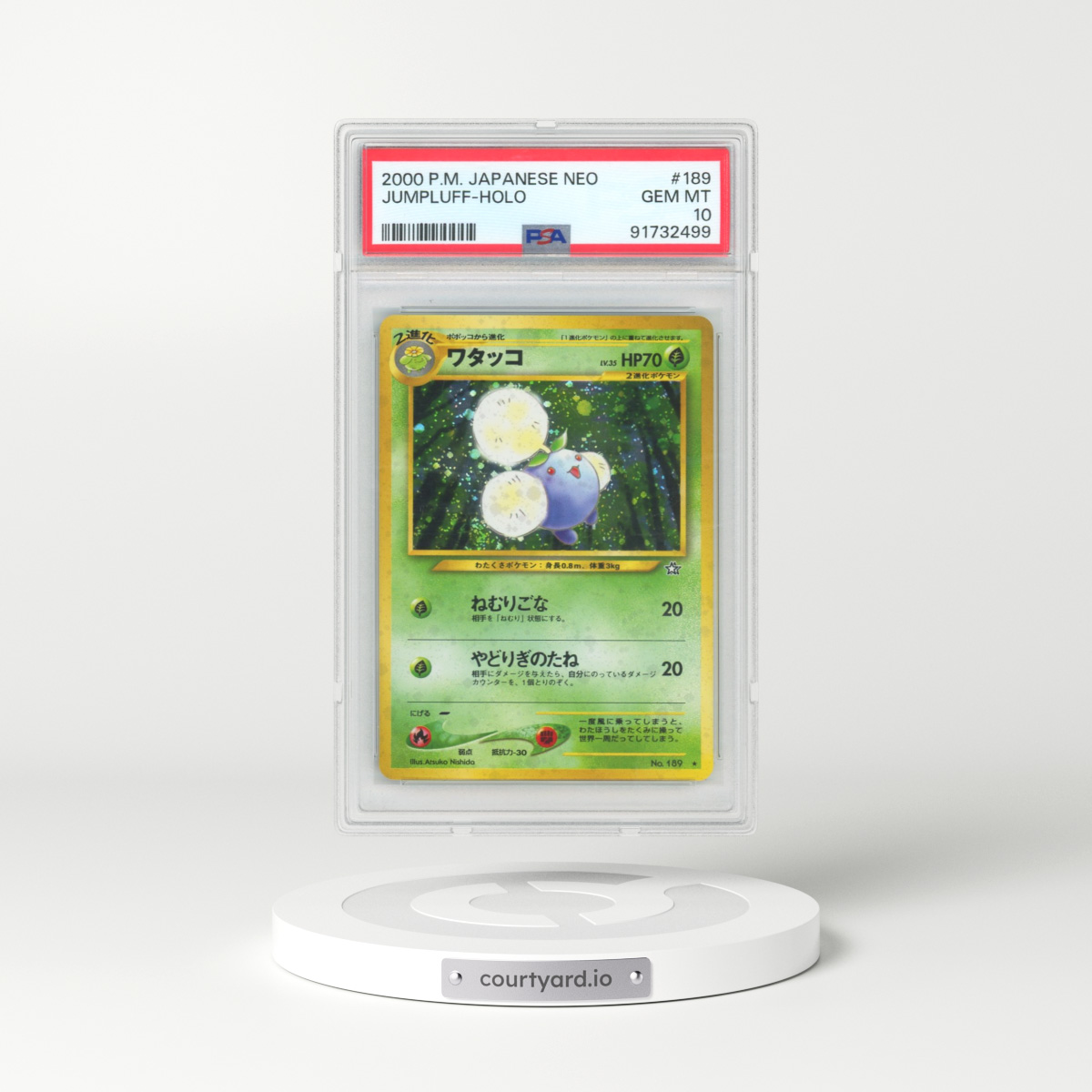 2000 Pokémon Neo #189 Jumpluff - Holo (PSA 10 GEM MINT)