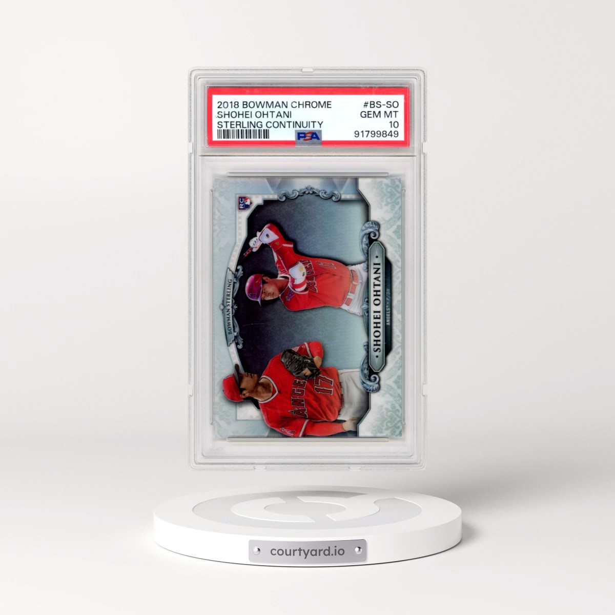 2018 Bowman Chrome Bowman Sterling Continuity #BS-SO Shohei Ohtani (PSA 10 GEM MINT)