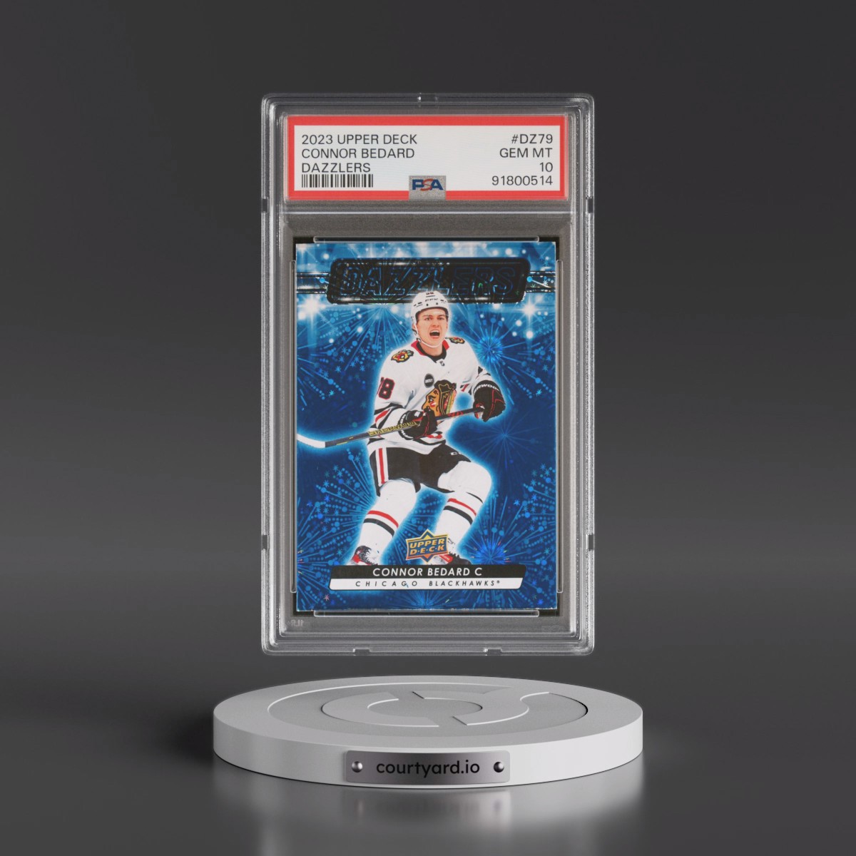 2023 Upper Deck Dazzlers Connor Bedard #DZ79 PSA 10