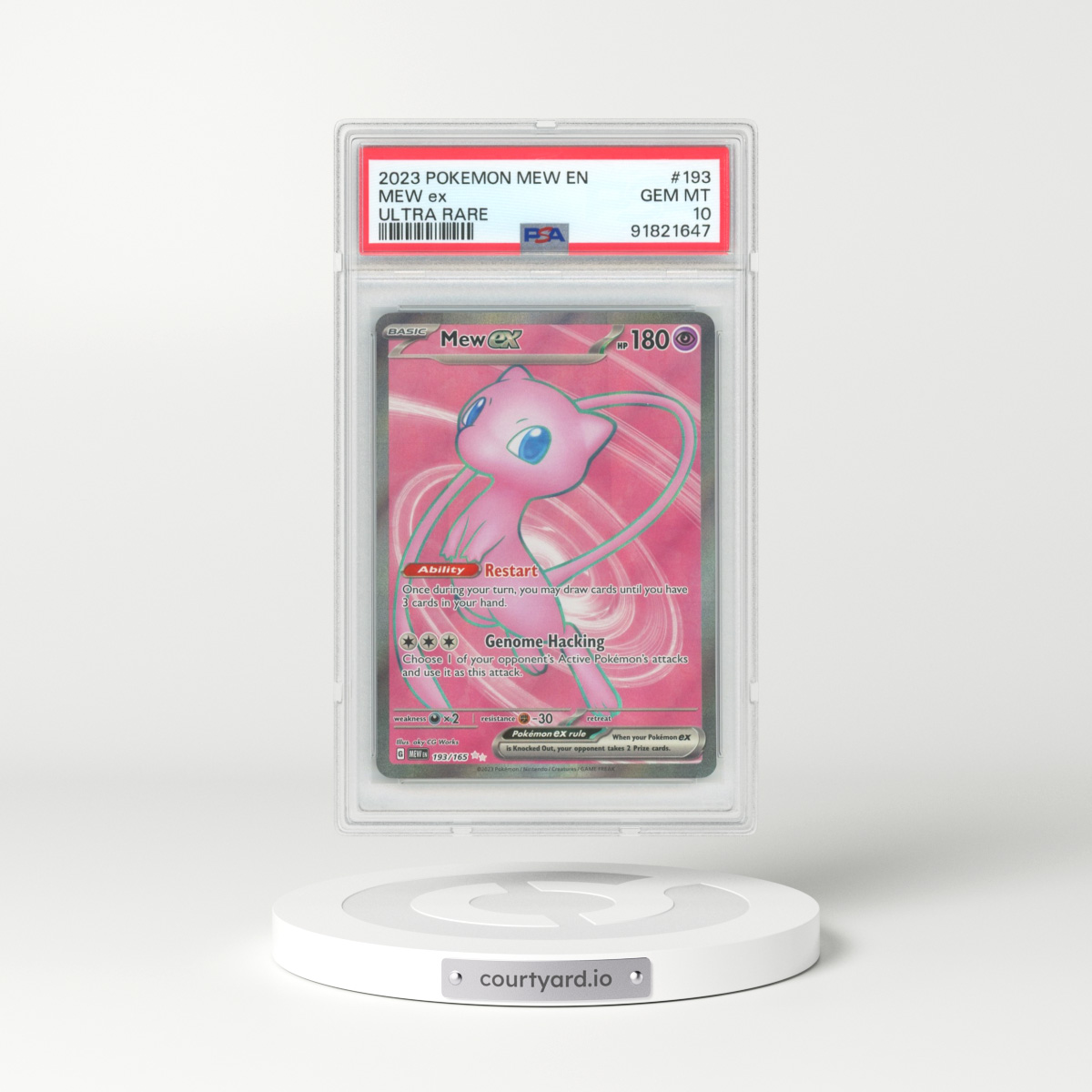2023 Pokémon 151 #193 Mew EX - Full Art Holo (PSA 10 GEM MINT)