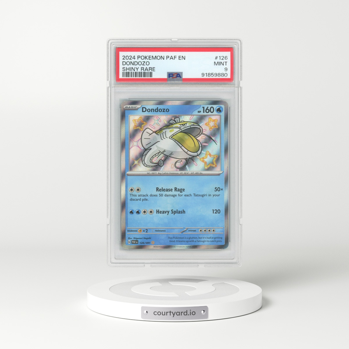 2024 Paldean Fates #126 Dondozo - Holo (PSA 9 MINT)