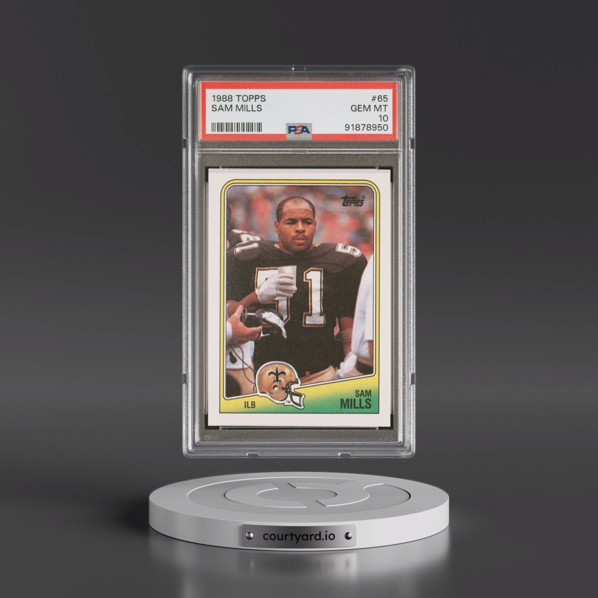 1988 Topps #65 Sam Mills (PSA 10 GEM MINT)