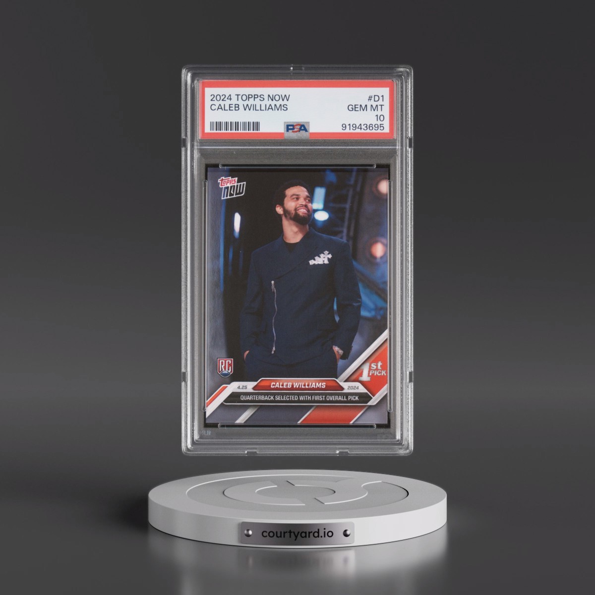 2024 Topps Now #D1 Caleb Williams (PSA 10 GEM MINT)