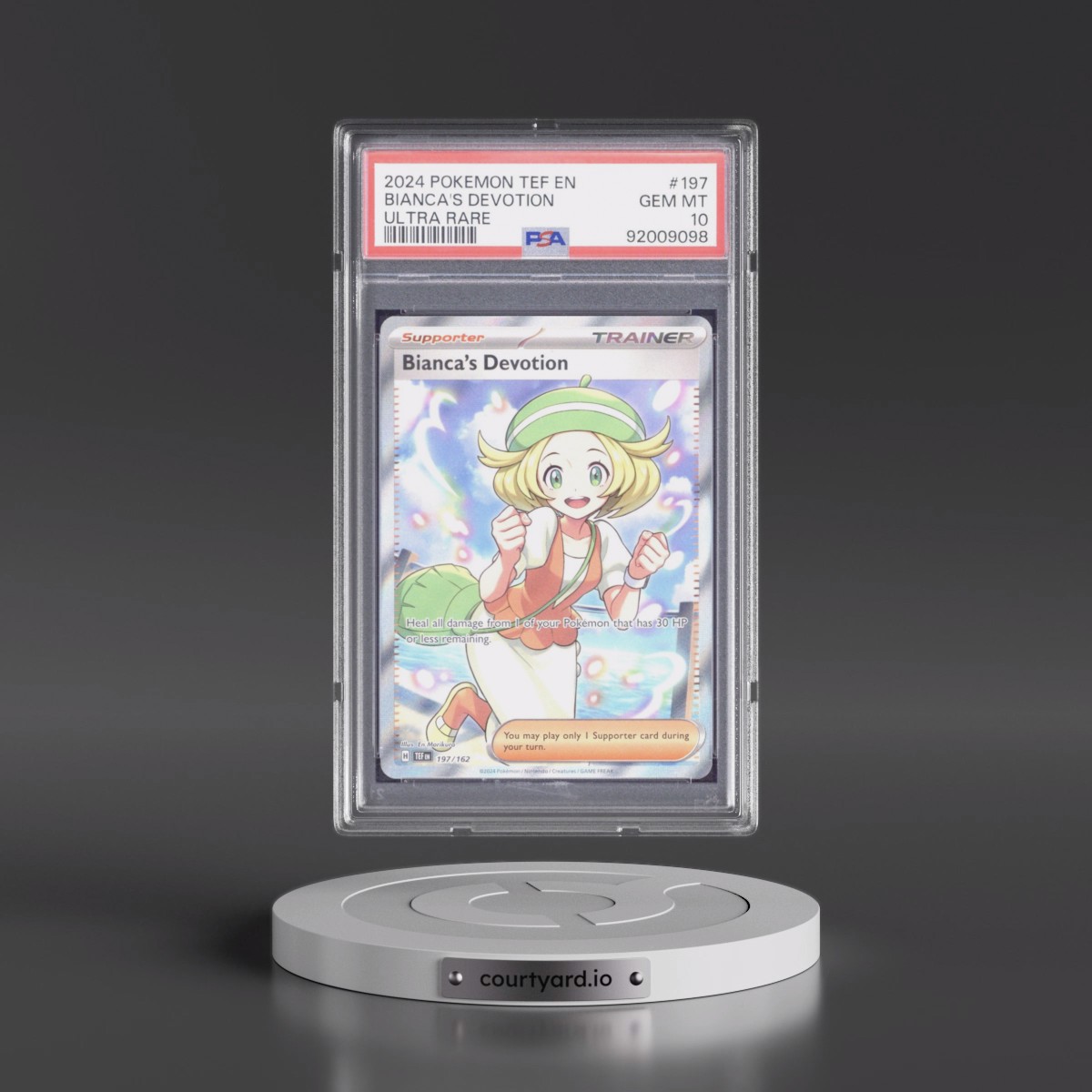 2024 Pokémon Tef EN-Temporal Forces #197 Bianca's Devotion - Ultra Rare (PSA 10 GEM MINT)