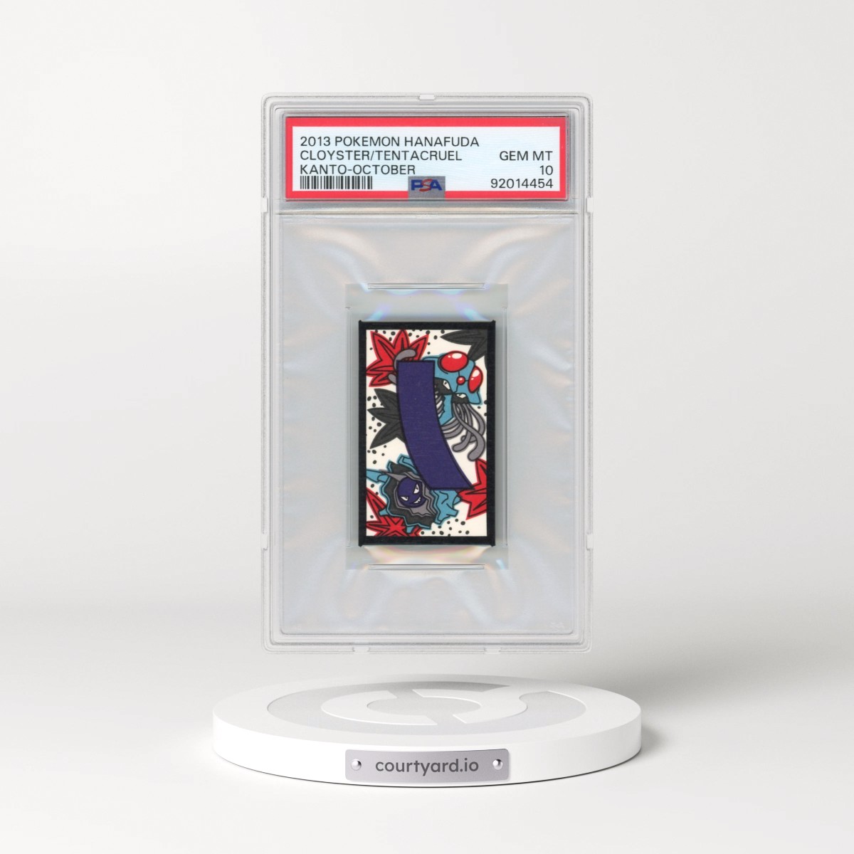 2013 Pokémon Hanafuda Kanto Cloyster/Tentacruel - October (PSA 10 GEM MINT)