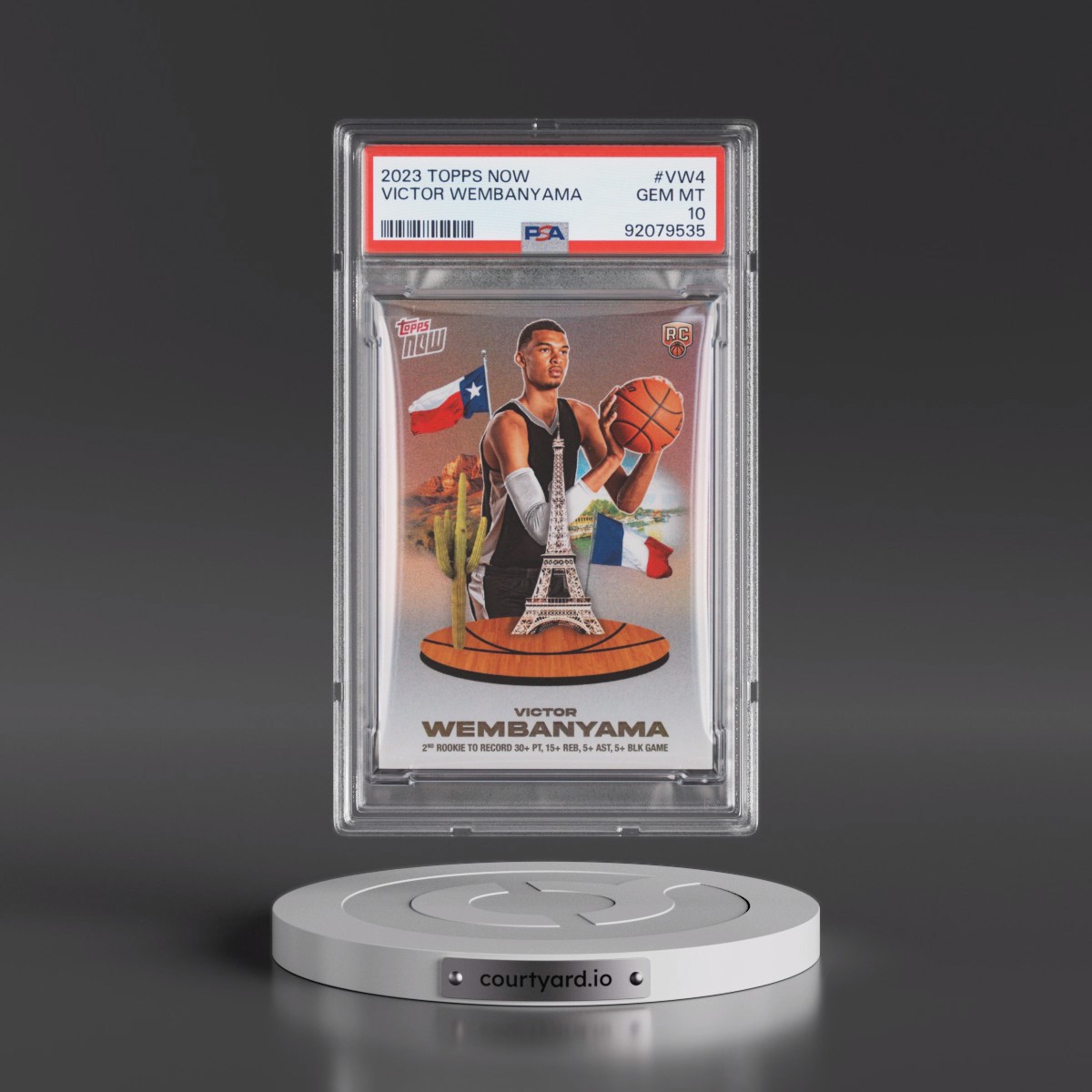 2023 Topps Now #VW4 Victor Wembanyama (PSA 10 GEM MINT)