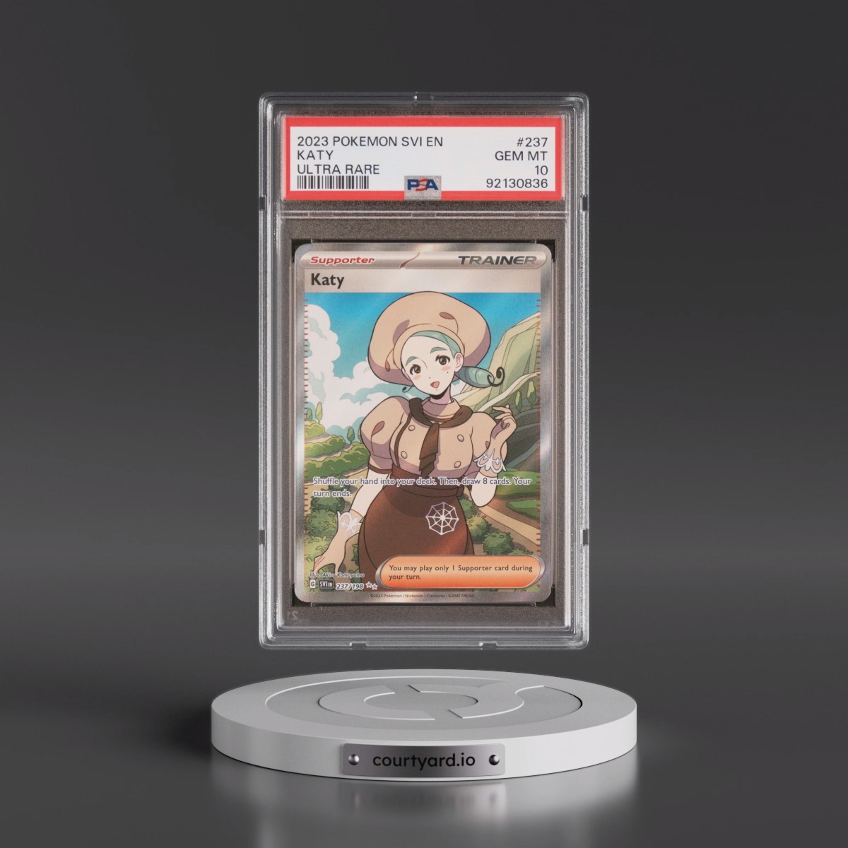 2023 Pokémon Svi EN-Scarlet & Violet #237 Katy - Ultra Rare (PSA 10 GEM MINT)