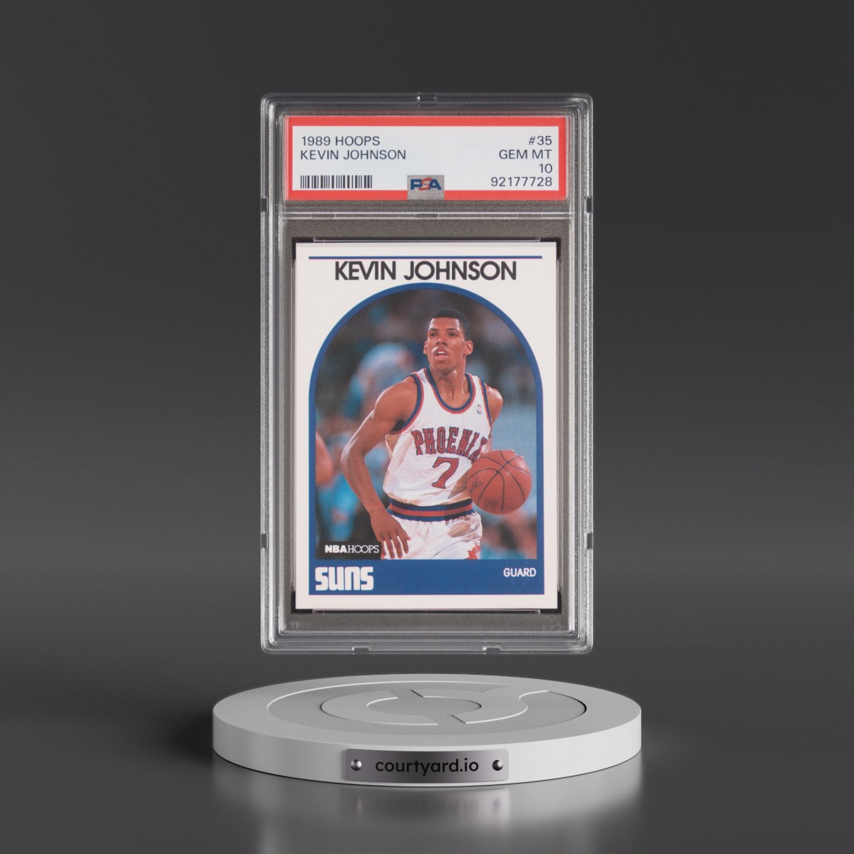 1989 Hoops #35 Kevin Johnson (PSA 10 GEM MINT)