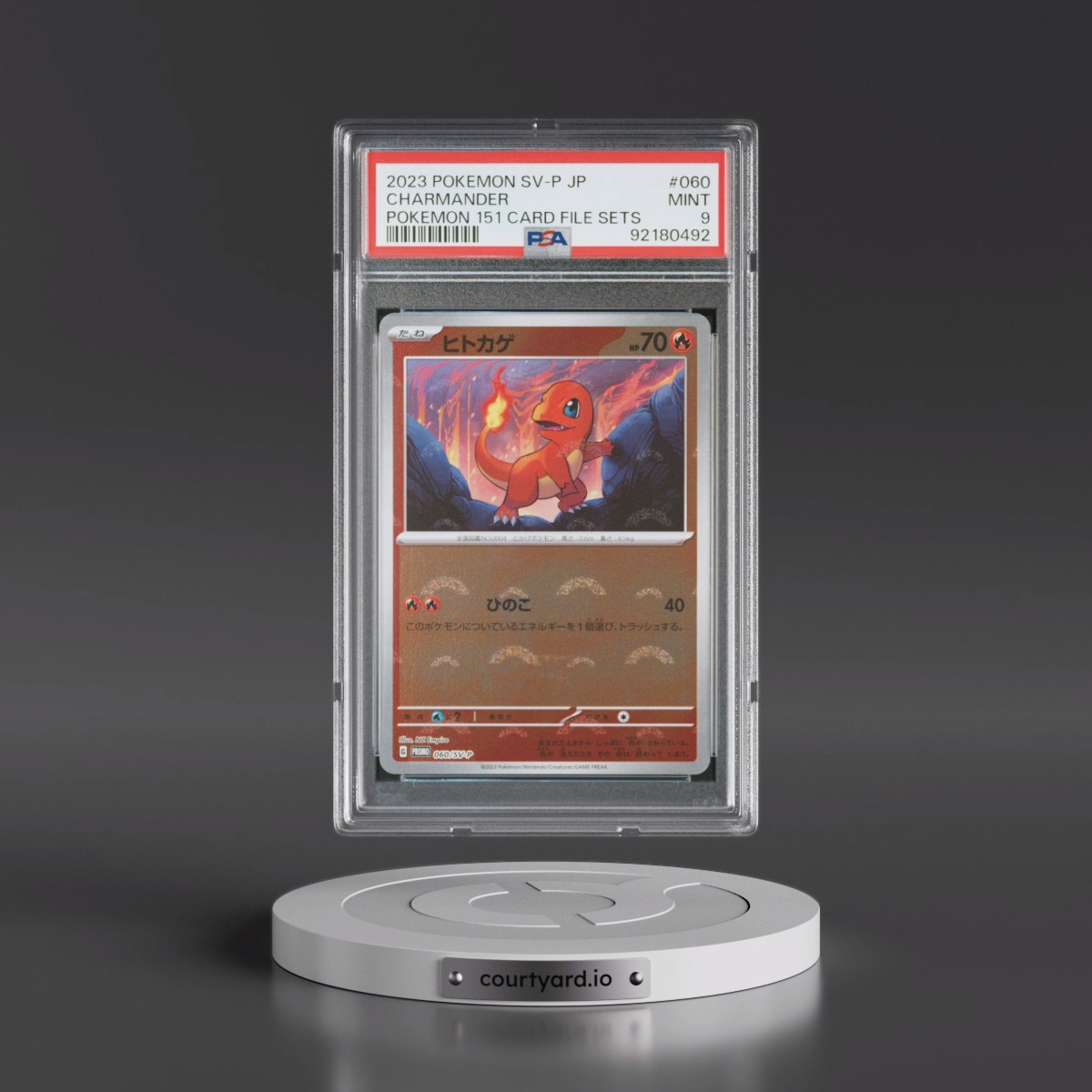 2023 Pokémon SV-P Promo #060 Charmander - Pokemon 151 Card File Sets (PSA 9 MINT)